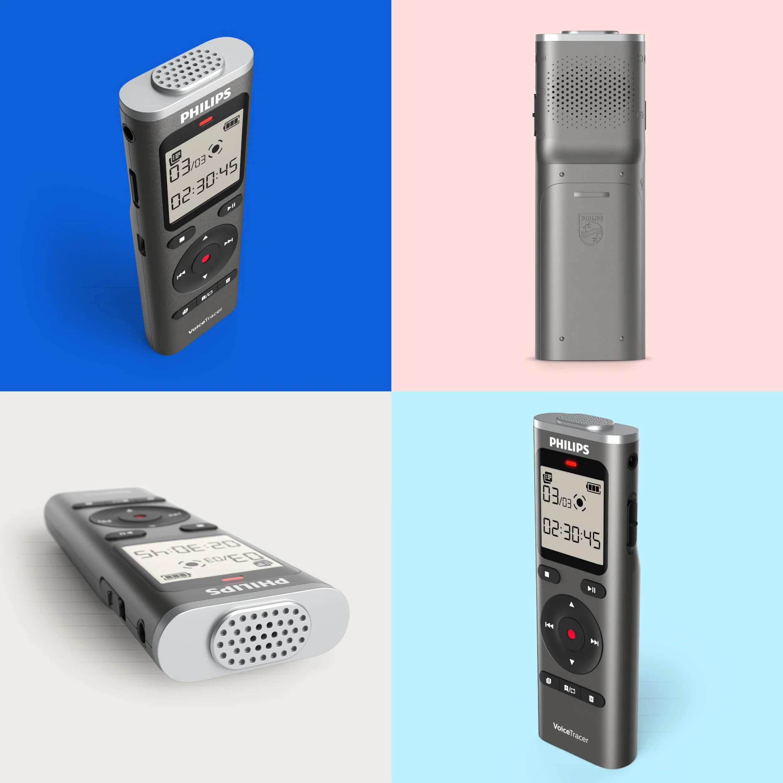 Philips DVT1170 VoiceTracer, enregistreur Audio, 8 Go, Fente pour Carte Micro SD