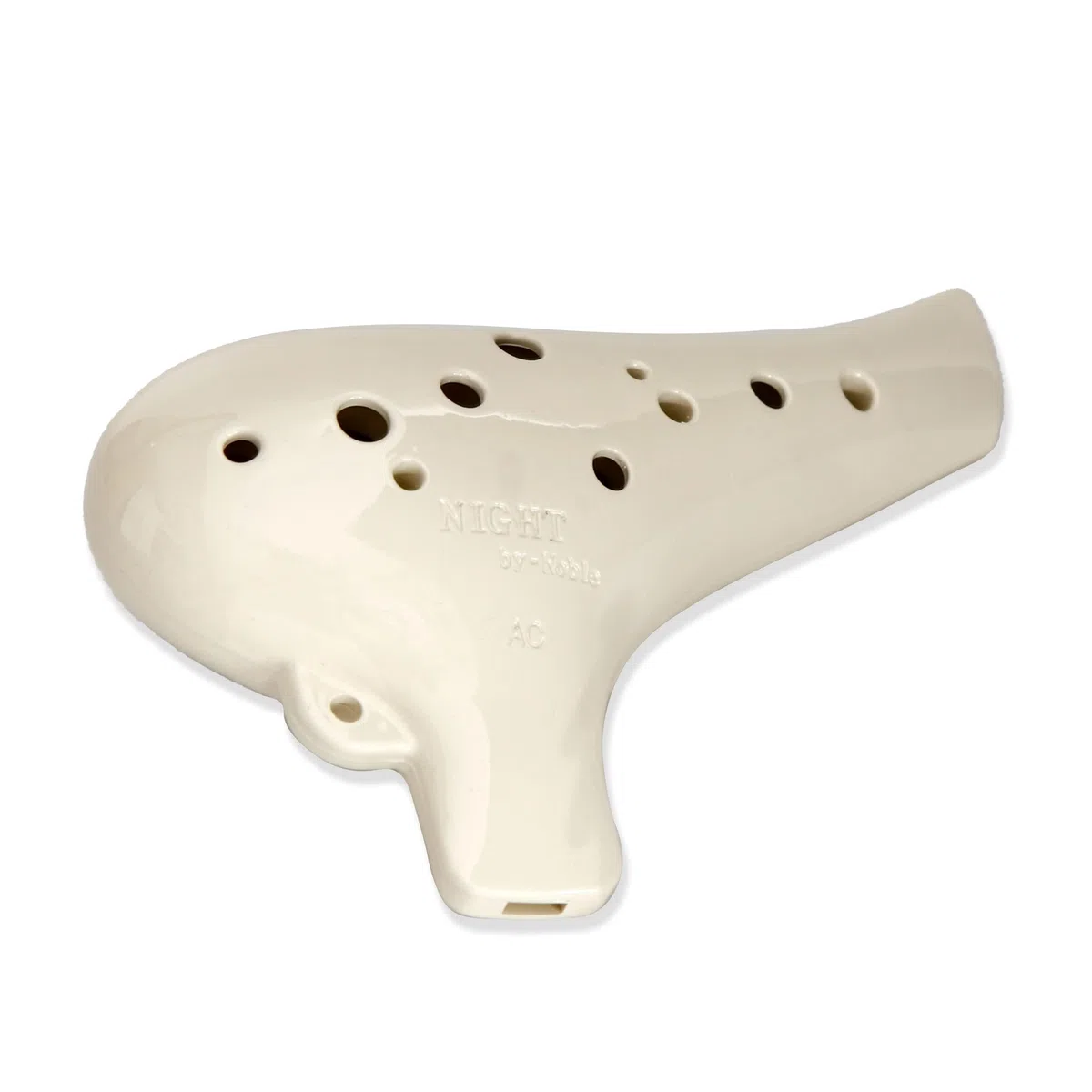 NIGHT by-Noble Ocarina Alto Do en plastique Blanc cassé