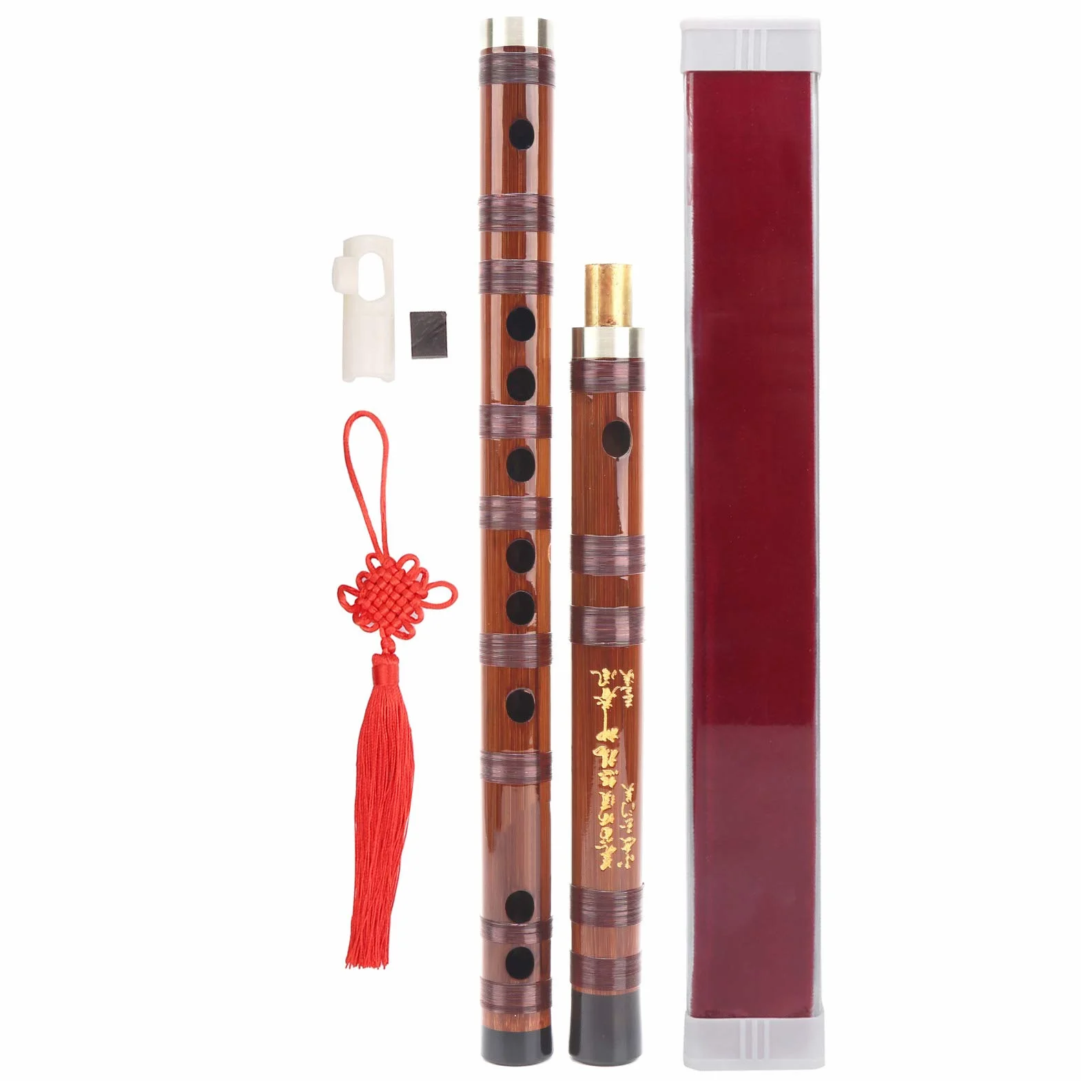 Dizi Flûte chinoise professionnelle en bambou 48,3 cm pour débutants pour examen de niveau