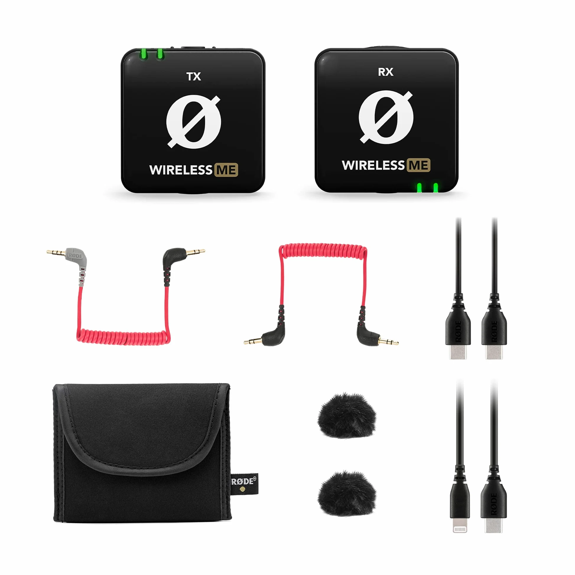 RØDE Wireless ME Système de microphone sans fil ultra-compact avec microphones intégrés, technologie GainAssist et portée de 100m pour la réalisation de films, les interviews et la création de contenu
