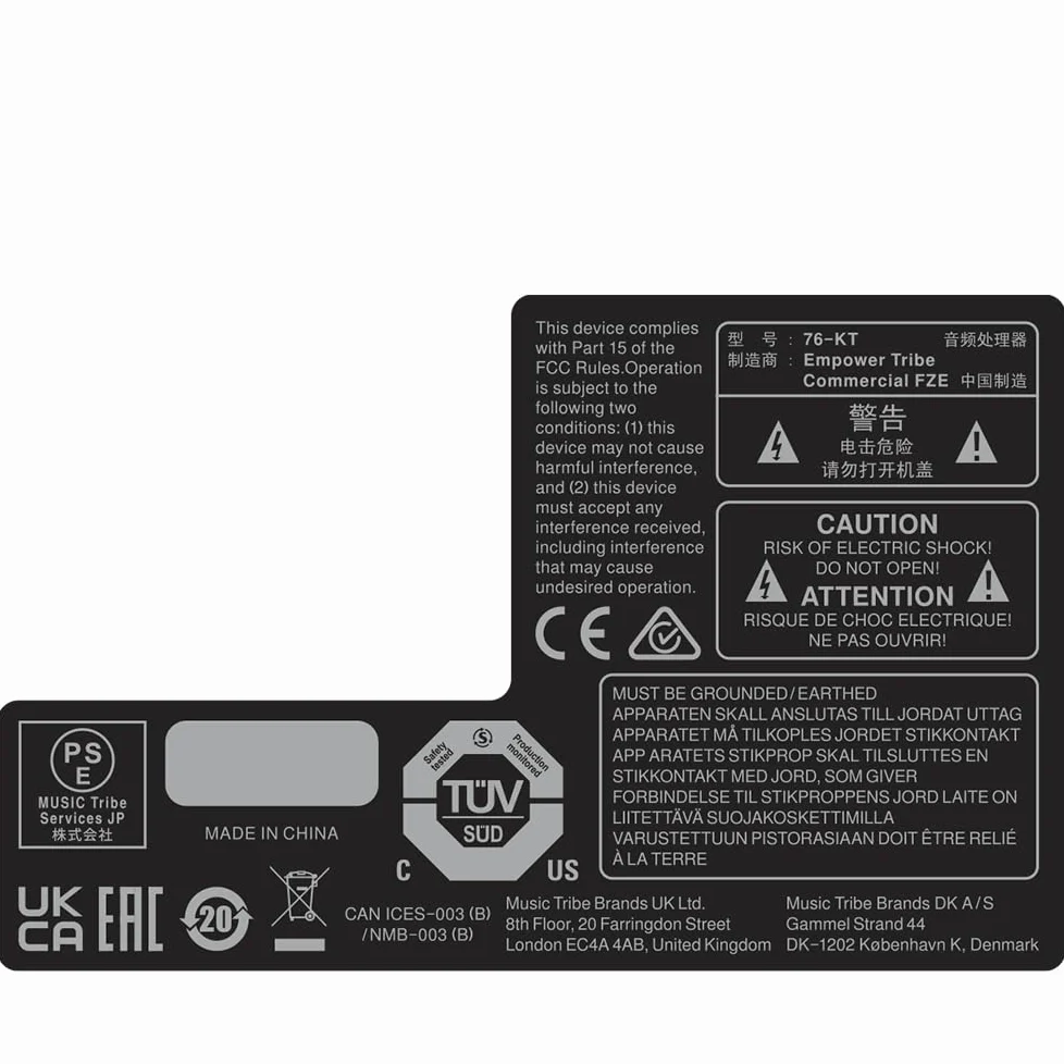 Klark Teknik 76-KT Compresseur Classique de Type FET avec Amplificateur de Classe A et Transformateurs Midas