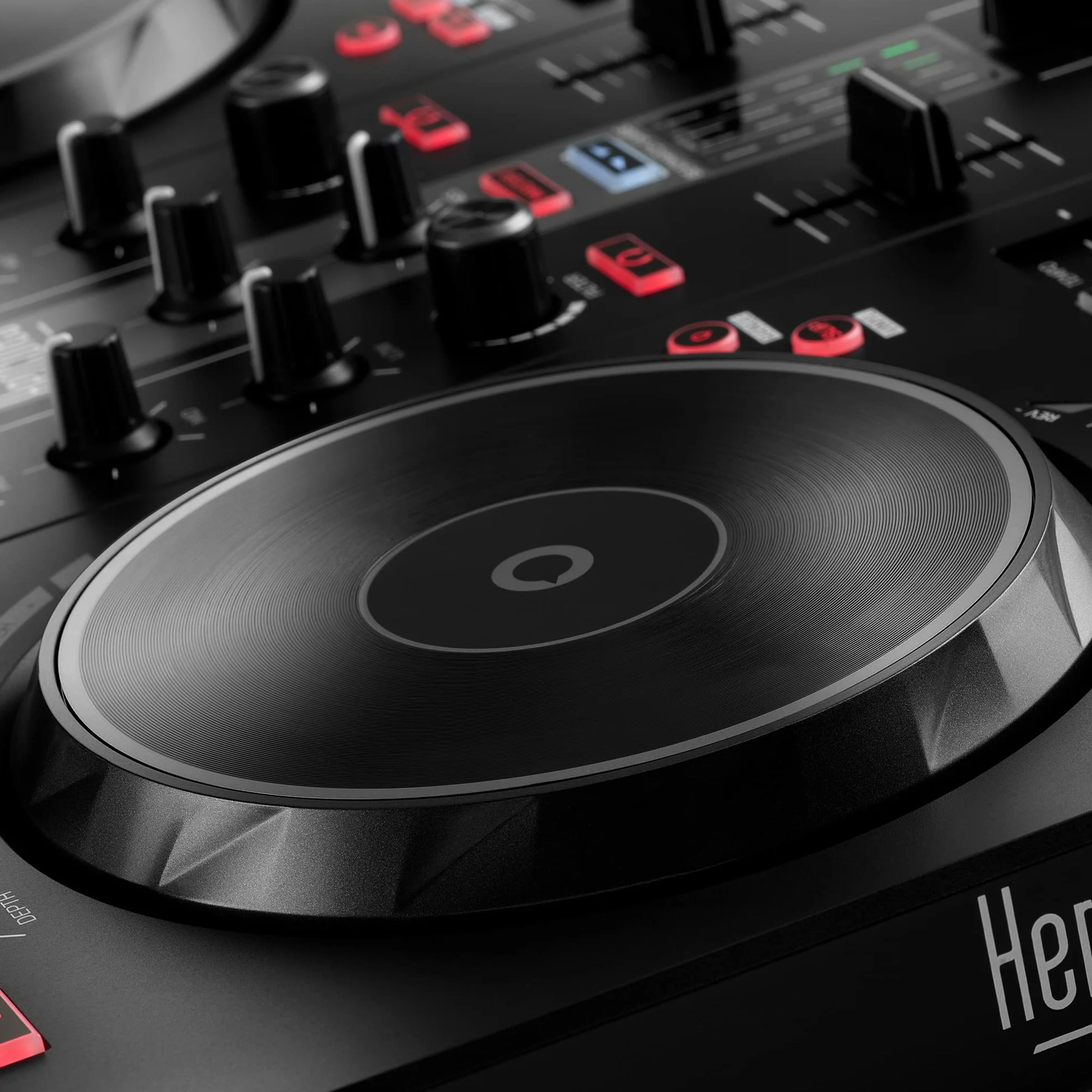 Hercules DJControl Inpulse 300 MK2 – Contrôleur DJ USB 2 Voies pour Débuter – Inclus Serato DJ Lite & DJUCED – Fonction Beatmatch Guide – 16 Pads & Carte Son Intégrée – Noir