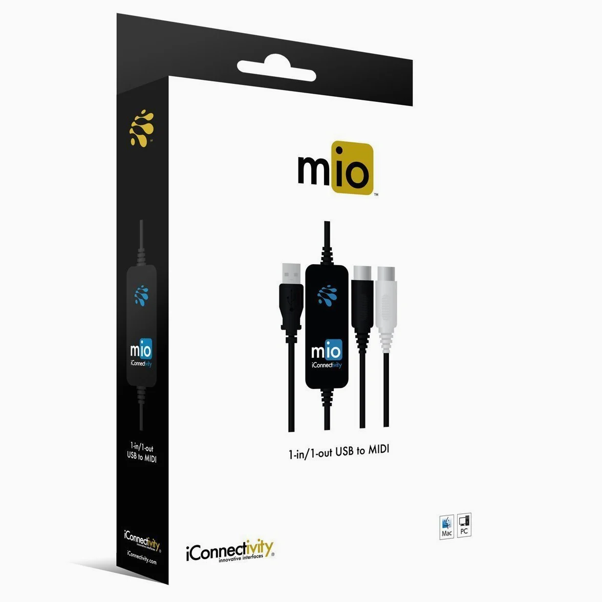 ICONNECTIVITY IMIO Interface Midi pour Mac/Pc Noir