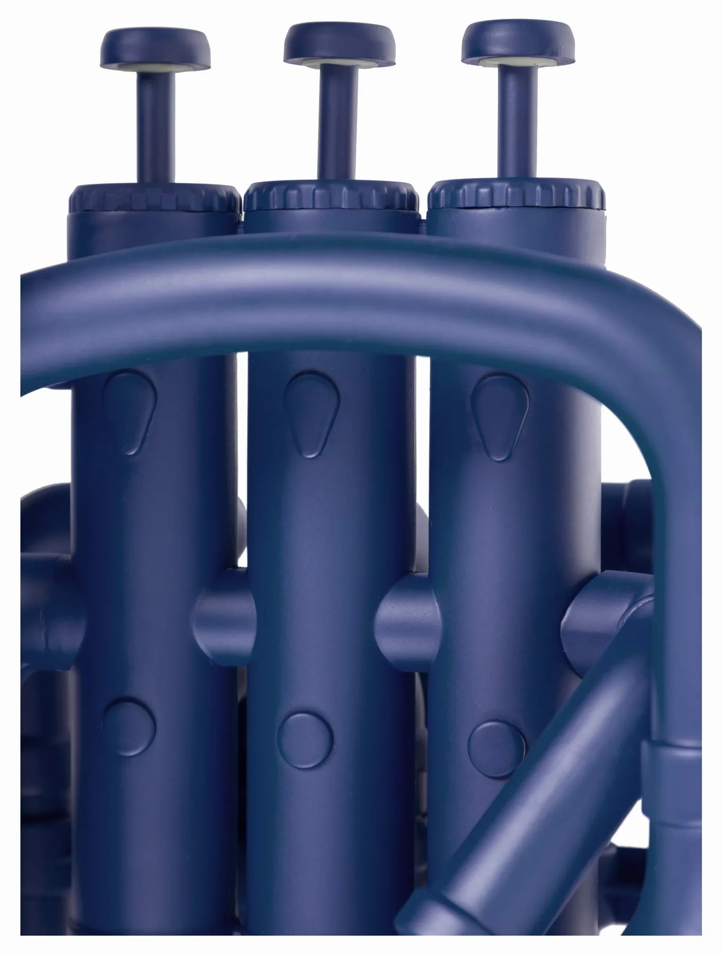 Classic Cantabile MardiBrass Euphonium Bb en plastique - 4 pistons en aluminium - seulement 2,2 kg - avec embouchure et housse - bleu mat