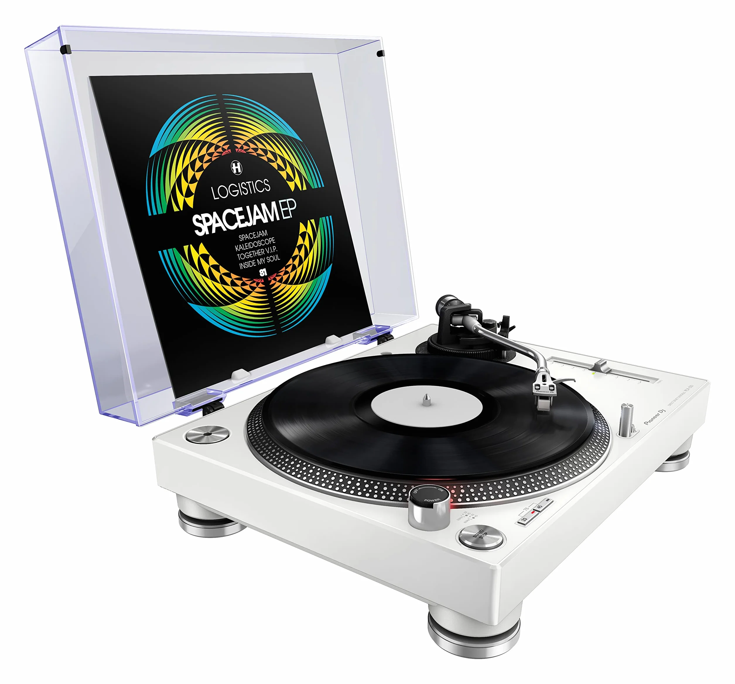 Pioneer DJ PLX-500 Platine vinyle à entraînement direct (Blanc)