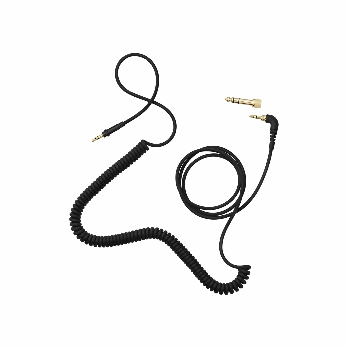 AIAIAI TMA-2 Casque professionnel – Câble CO2 – Câble spiralé en plastique thermique de 1,5 m – Surface douce au toucher et extensible jusqu'à 3,2 m – Parfait pour DJing ou studio
