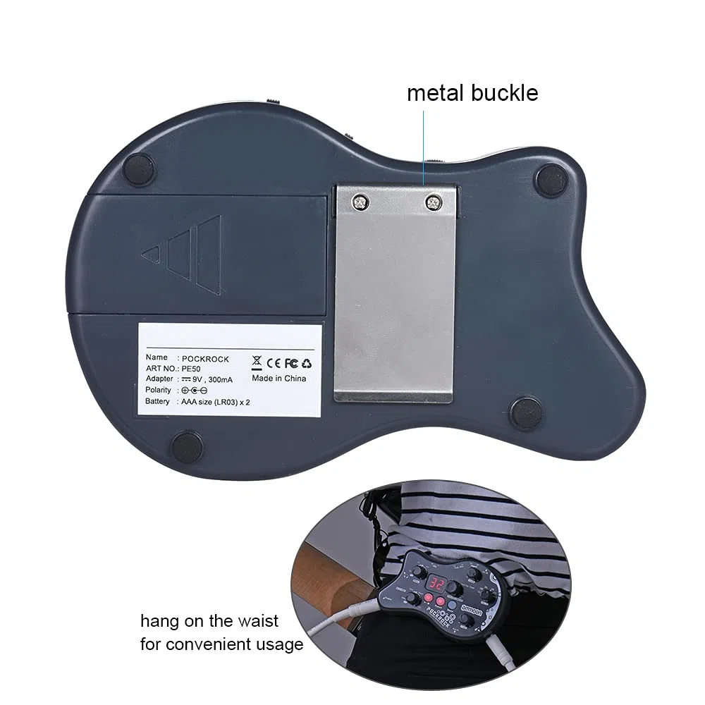 Pédale d’effets pour guitare, processeur multi-effets, 15 types d'effets, 40 fonctions de syntonisation, rythmes de batterie, avec adaptateur d’alimentation