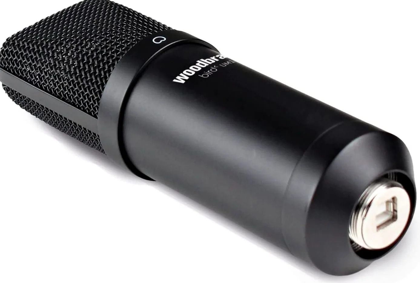 Bird Woodbrass UM1 Noir - Microphone USB Cardioïde à Condensateur PC et Mac pour Broadcast et Enregistrement Streaming, Podcasting, Conférence, Home Studio Mao, Voix Off