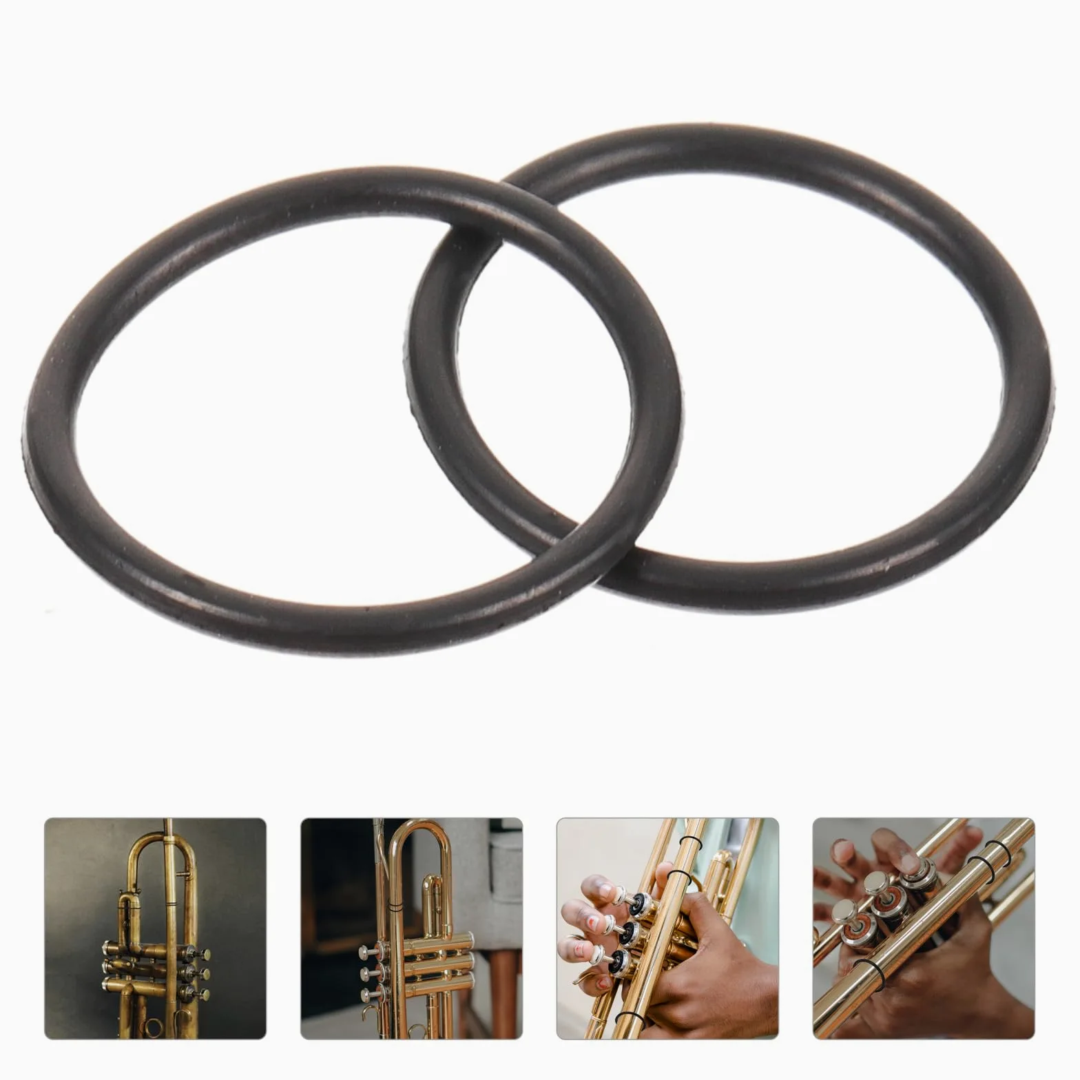 Lot de 20 anneaux de trompette en caoutchouc pour trompette Bach Conn