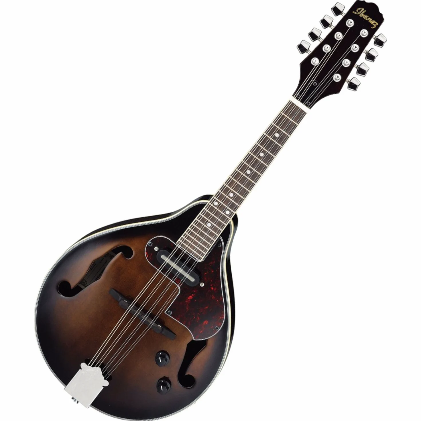 Ibanez M510E-DVS Ibanez M510E DVS-mandoline avec système de micros-Sunburst avec étui pour violon Foncé