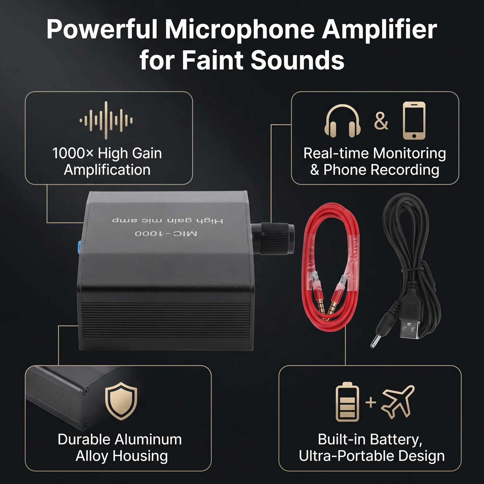 Amplificateur de Microphone Mic Préampli de Microphone Amplificateur Hautparleur Mélangeur Console Sonorisation pour Home Kit de Système D'amplificateur de Puissance