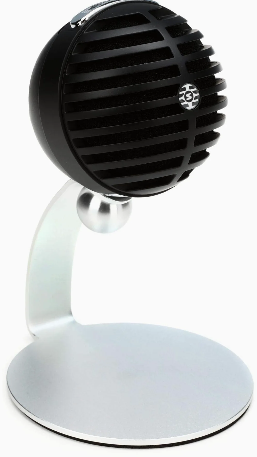 Shure Mv5C Home Office Microphone, Conférences Microphone pour Mac & Pc, Conception Durable et Portable, Configuration Rapide et Facile, Fonctionne avec Team, Zoom et Autres - Black (Mv5C-USB)
