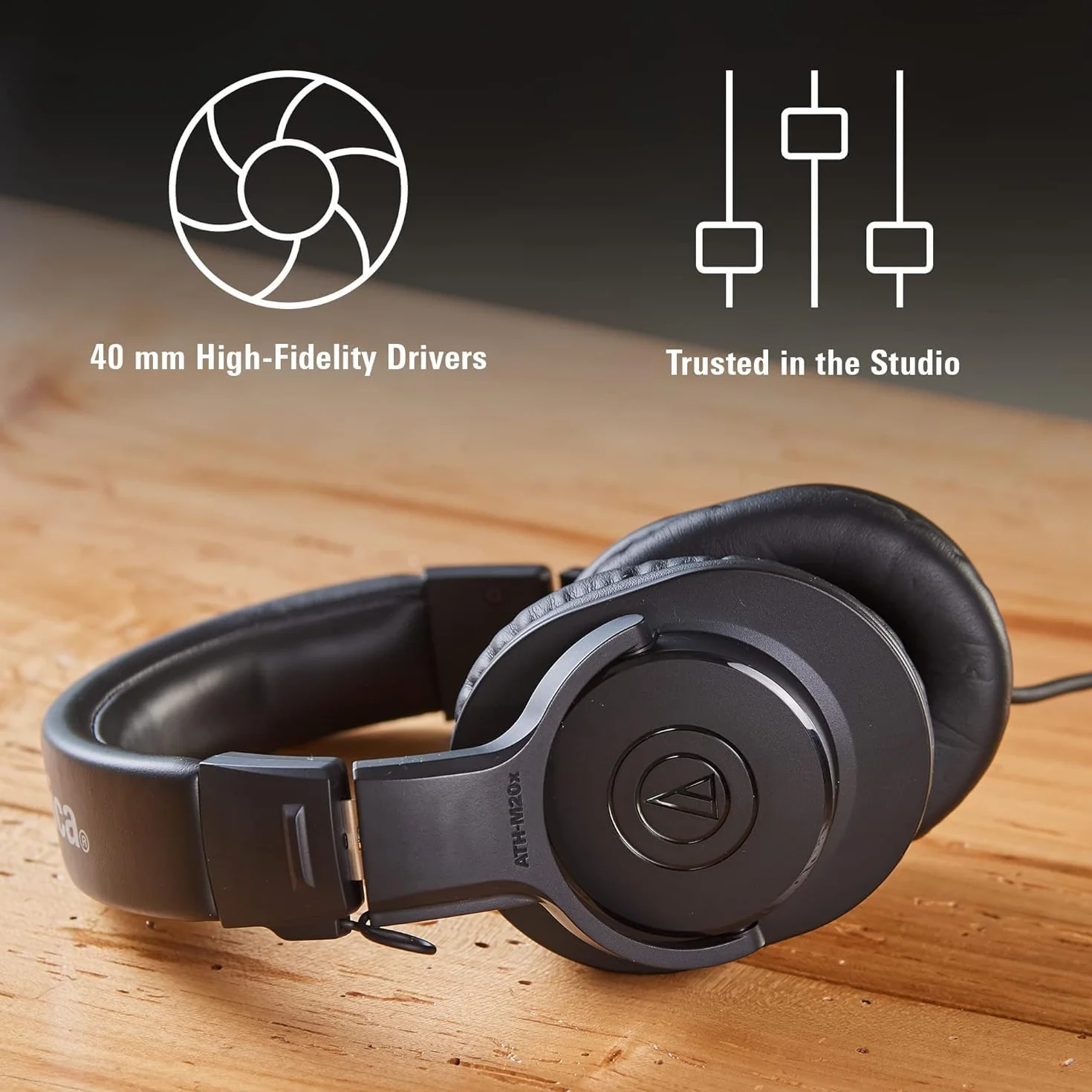 Audio-Technica ATH-M20X Casque de Monitoring Fermé Dynamique Noir