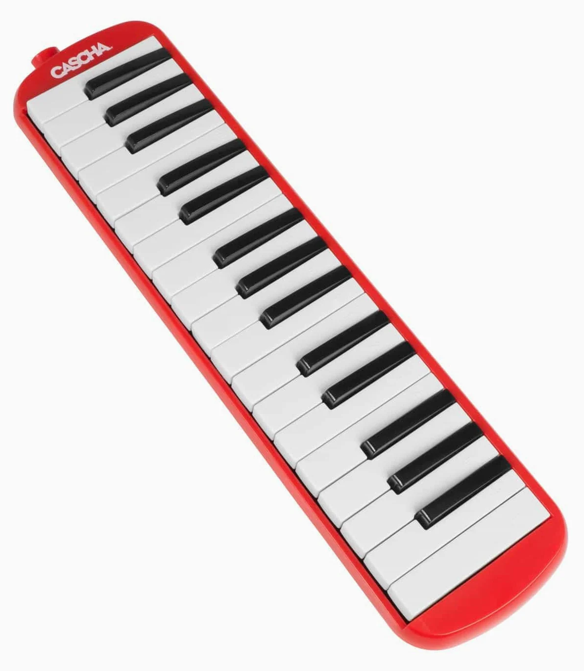 CASCHA Mélodica avec Étui et Embouchure, Instrument pour Enfants et Débutants, Rouge HH 2059