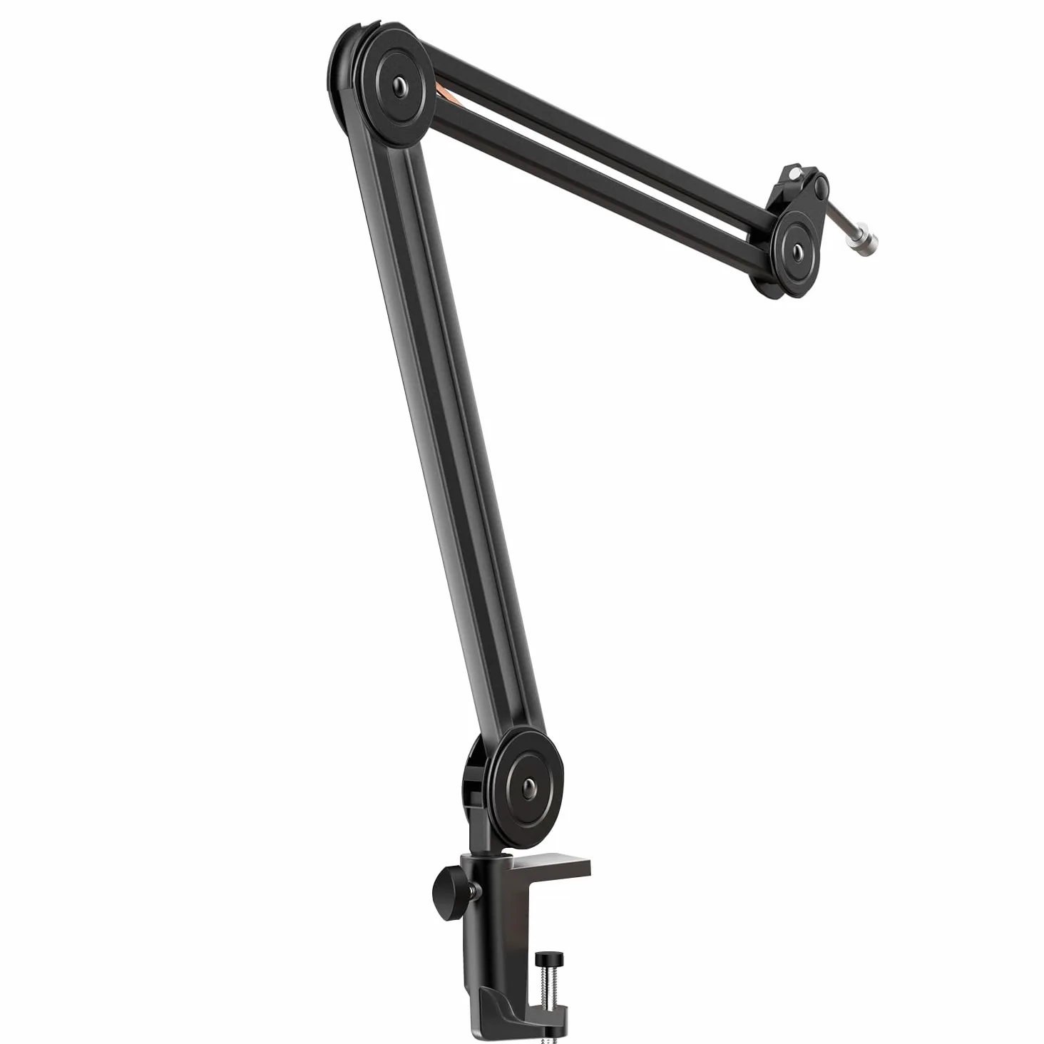 FIFINE Bras de Micro, Suspension Supports de Microphone, 3/8'' vers 5/8'' Vis Adaptateur, pour K658 AM8 K688 A8 et Autres Micros, pour Studio Enregistrement Vidéo