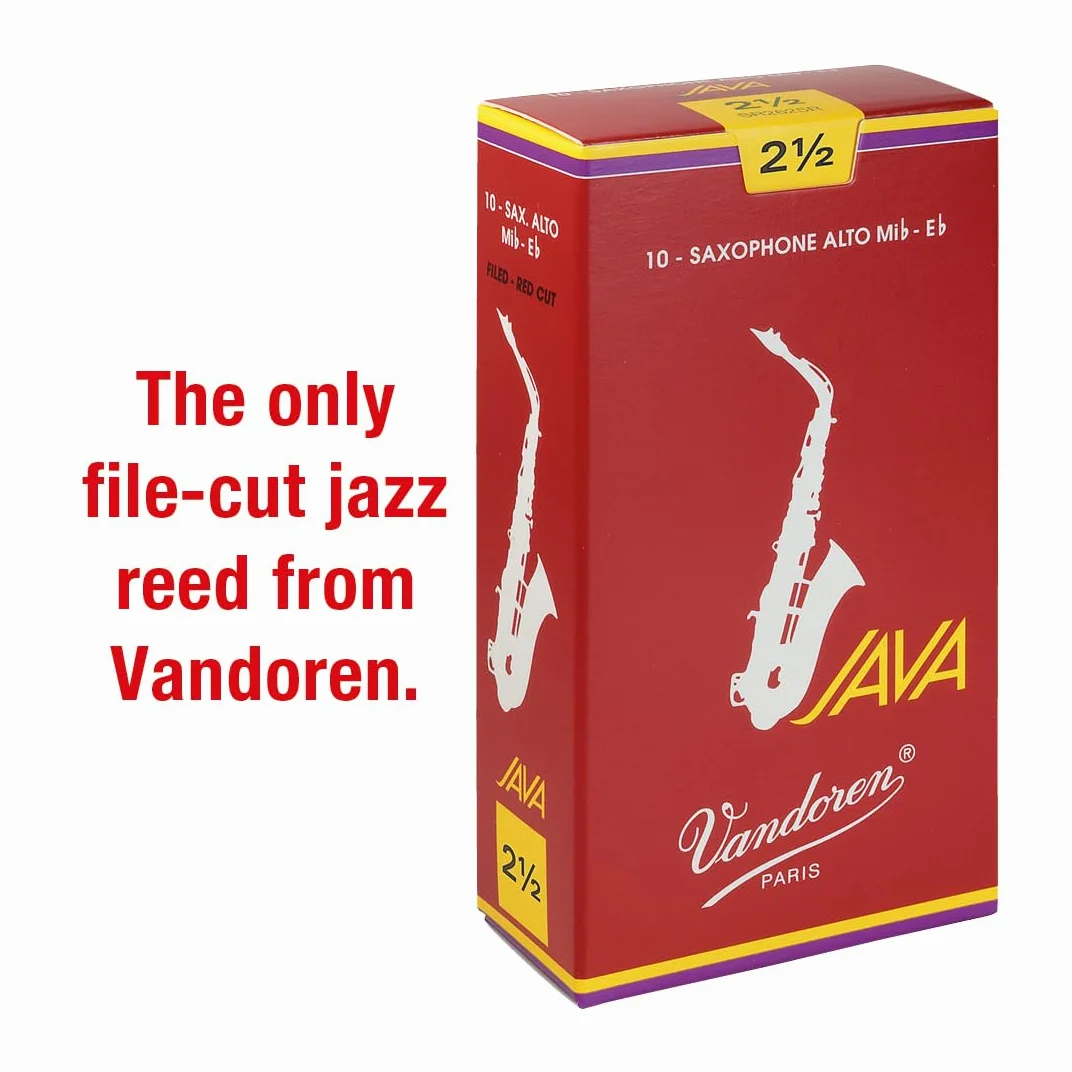 Anche Vandoren pour saxophone alto Java Filed Red Puissance : 2 1/2