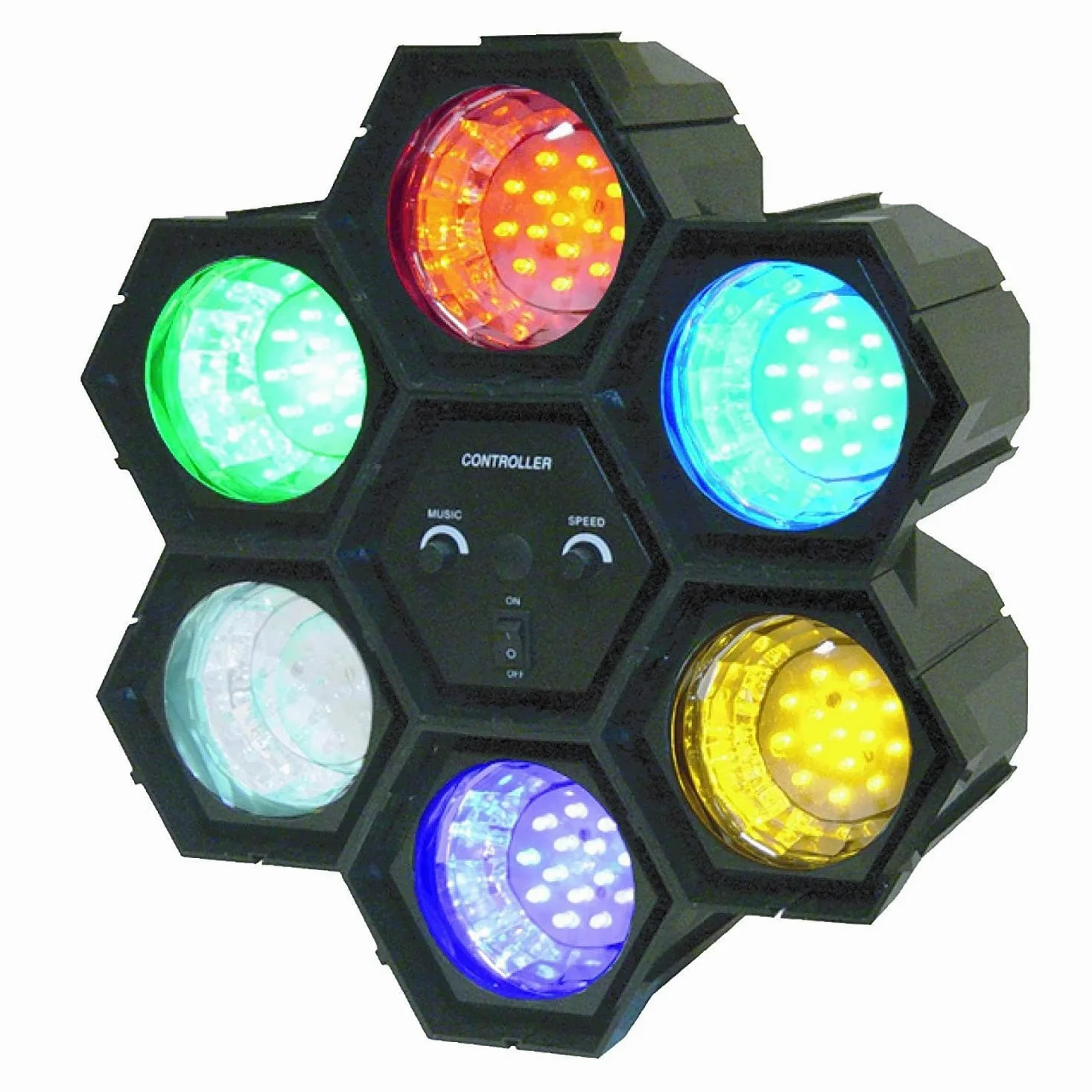 Ibiza JDL034LED Jeu de lumière Noir
