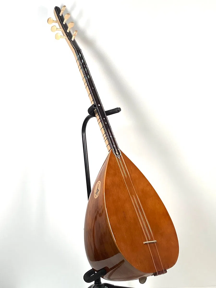 Baglama Saz Profesionelle Baglama Col court avec poche/Kelebek Baglama