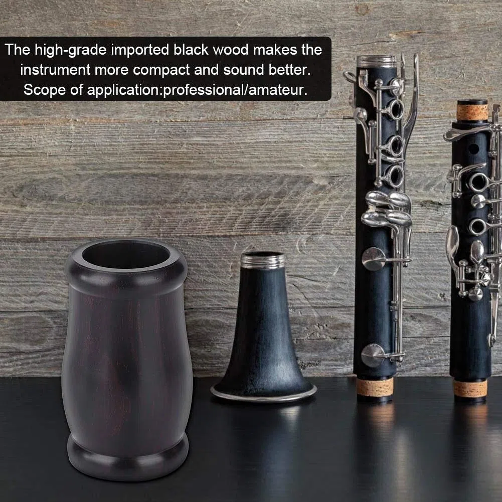 Barillet de clarinette en ébène, accessoire instrument à vent, diamètre intérieur 2,3 cm pour musiciens professionnels et amateurs
