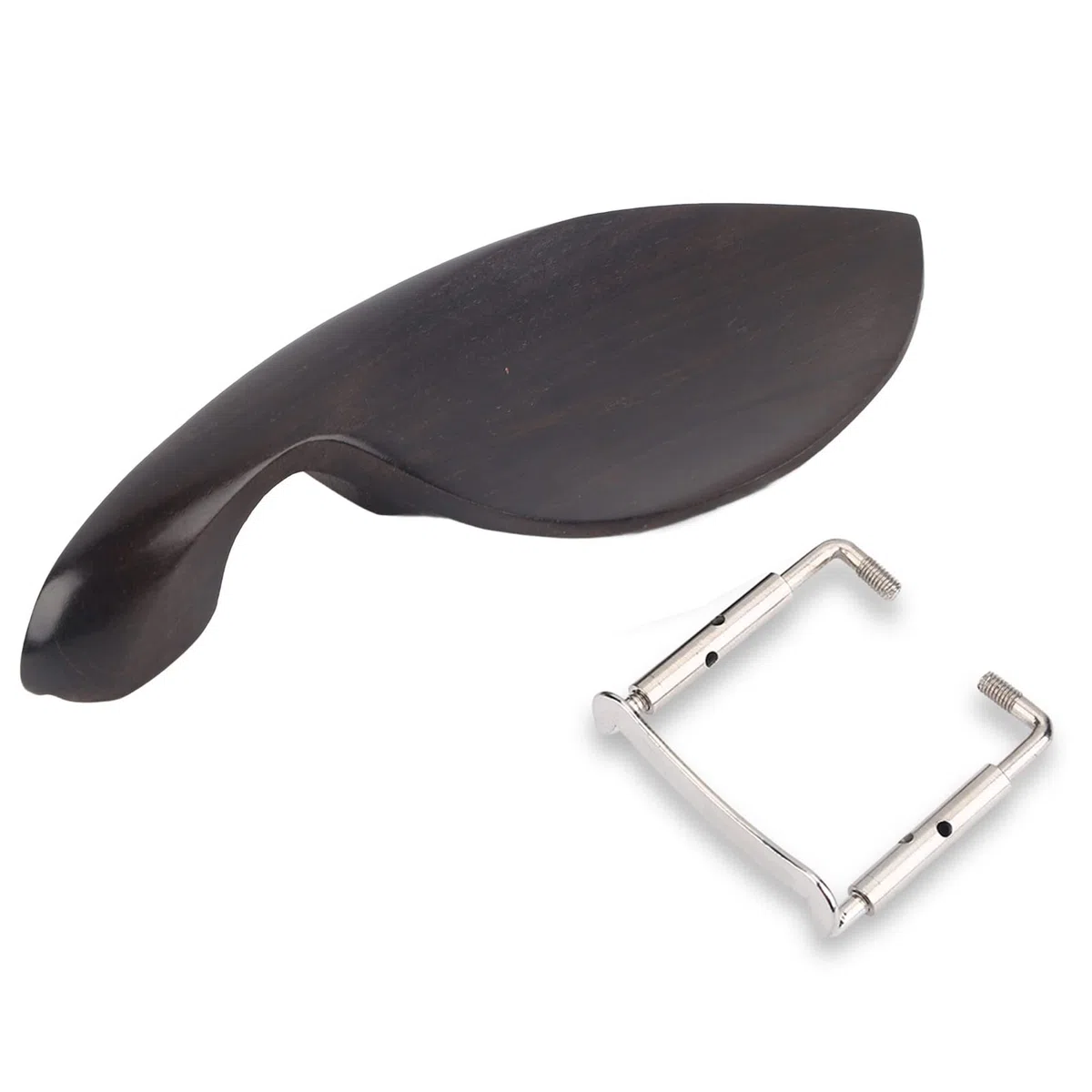 Mentonnière pour violon - Support - Avec fixation métallique standard ajustable pour instrument de musique de taille 4/4