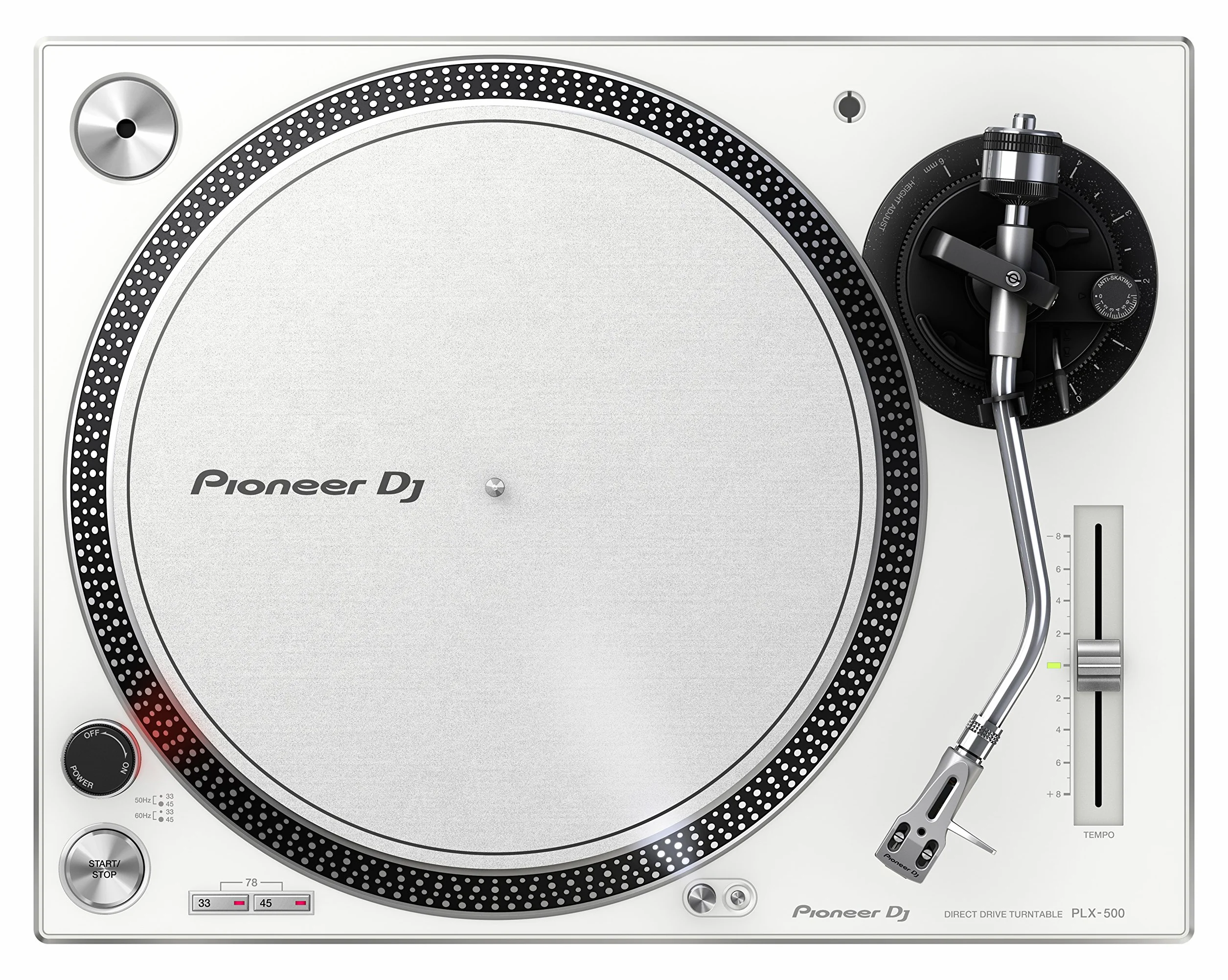 Pioneer DJ PLX-500 Platine vinyle à entraînement direct (Blanc)