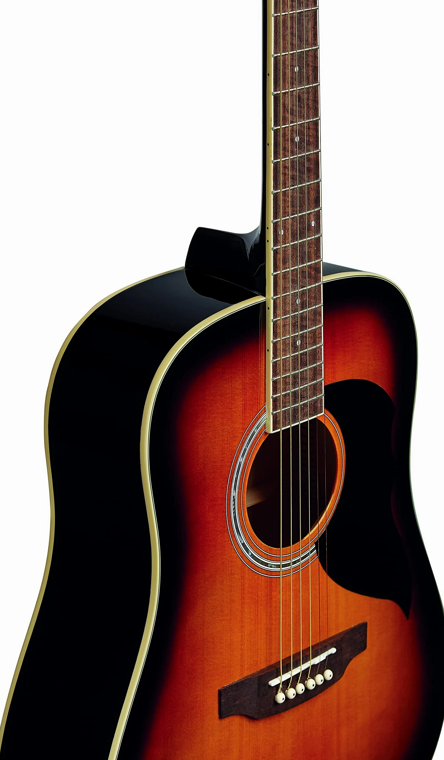 EKO GUITARS – RANGER 6 Brown Sunburst, Guitare Acoustique de la Série Ranger, Couleur Brown Sunburst