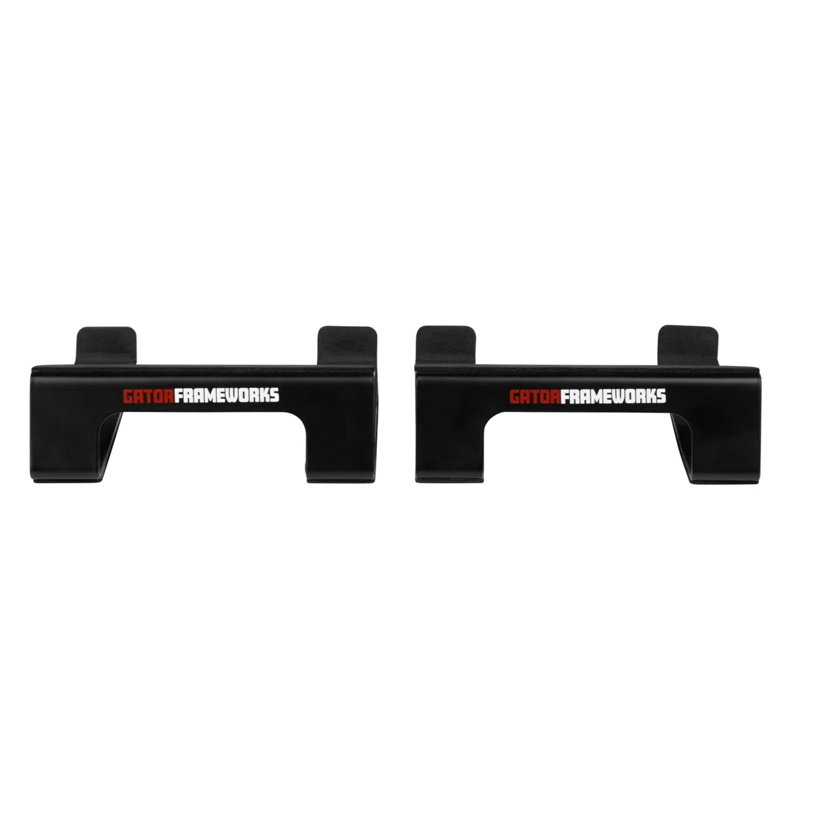 Gator Frameworks Supports de Bureau en Coin pour Haut-parleurs d'ordinateur et moniteurs de Studio de Petite à Moyenne Taille – Lot de 2 (GFW-SPKSTMNDSK-WDG)