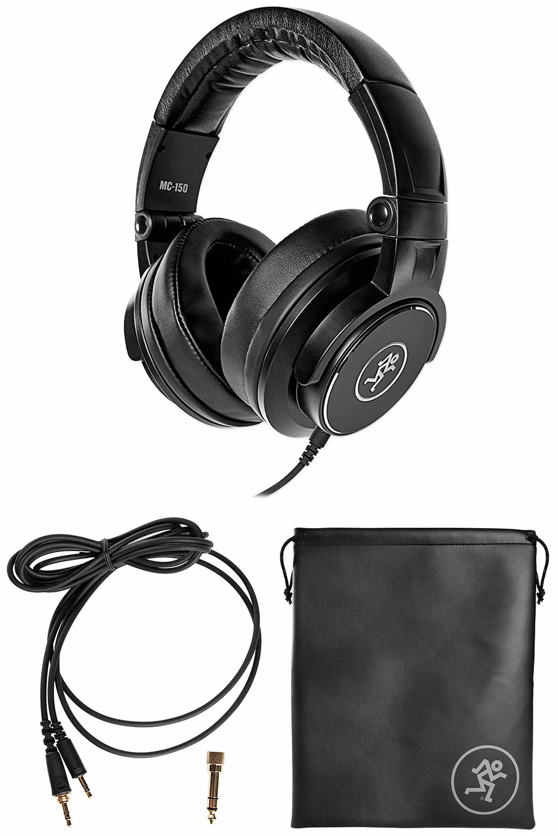 Mackie MC-150 - Casque professionnel circum-auriculaire fermé à transducteurs de 50 mm pour le monitoring en studio, les DJ, la création de contenu et l'écoute à domicile