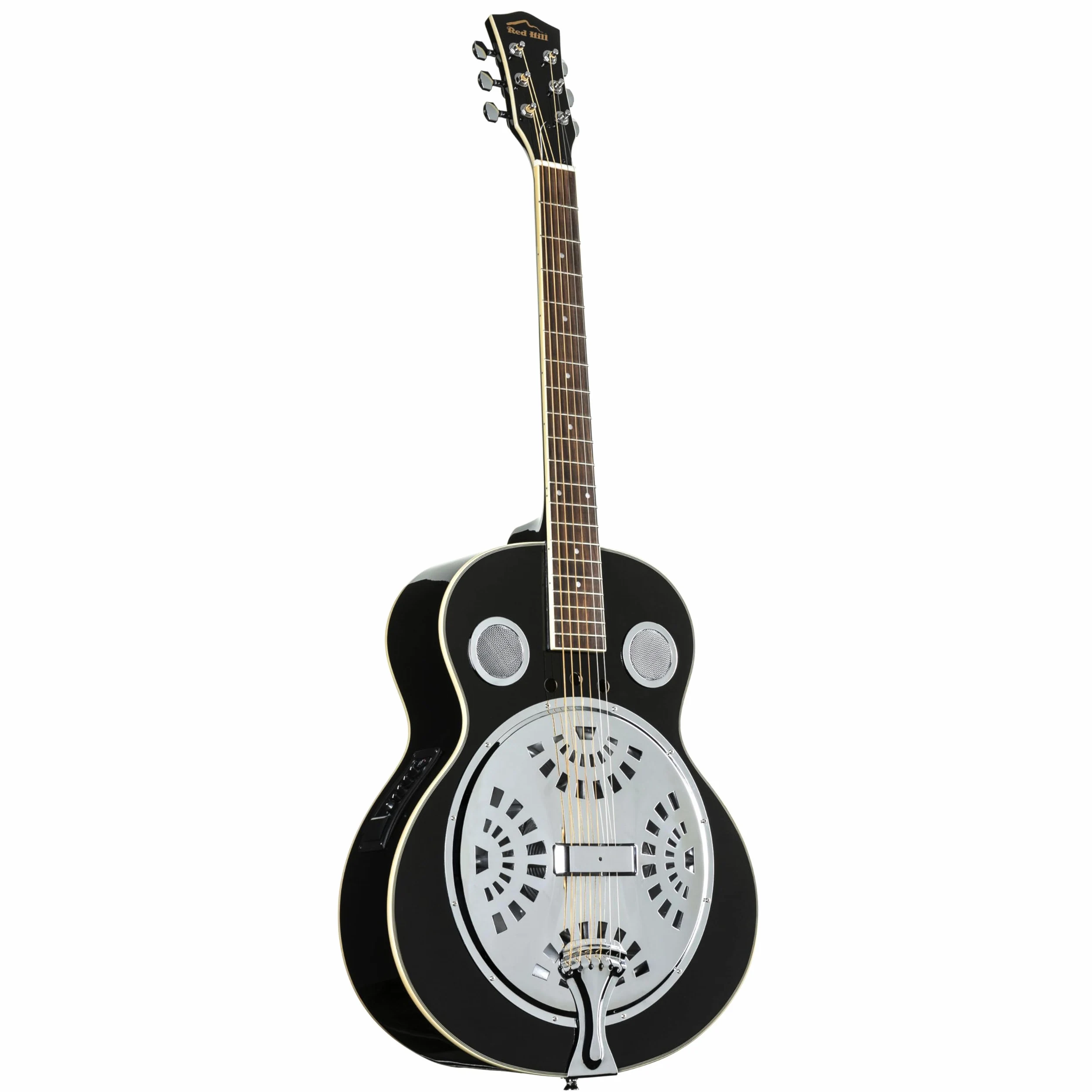 Red Hill Resonator Guitar Black - Dobro