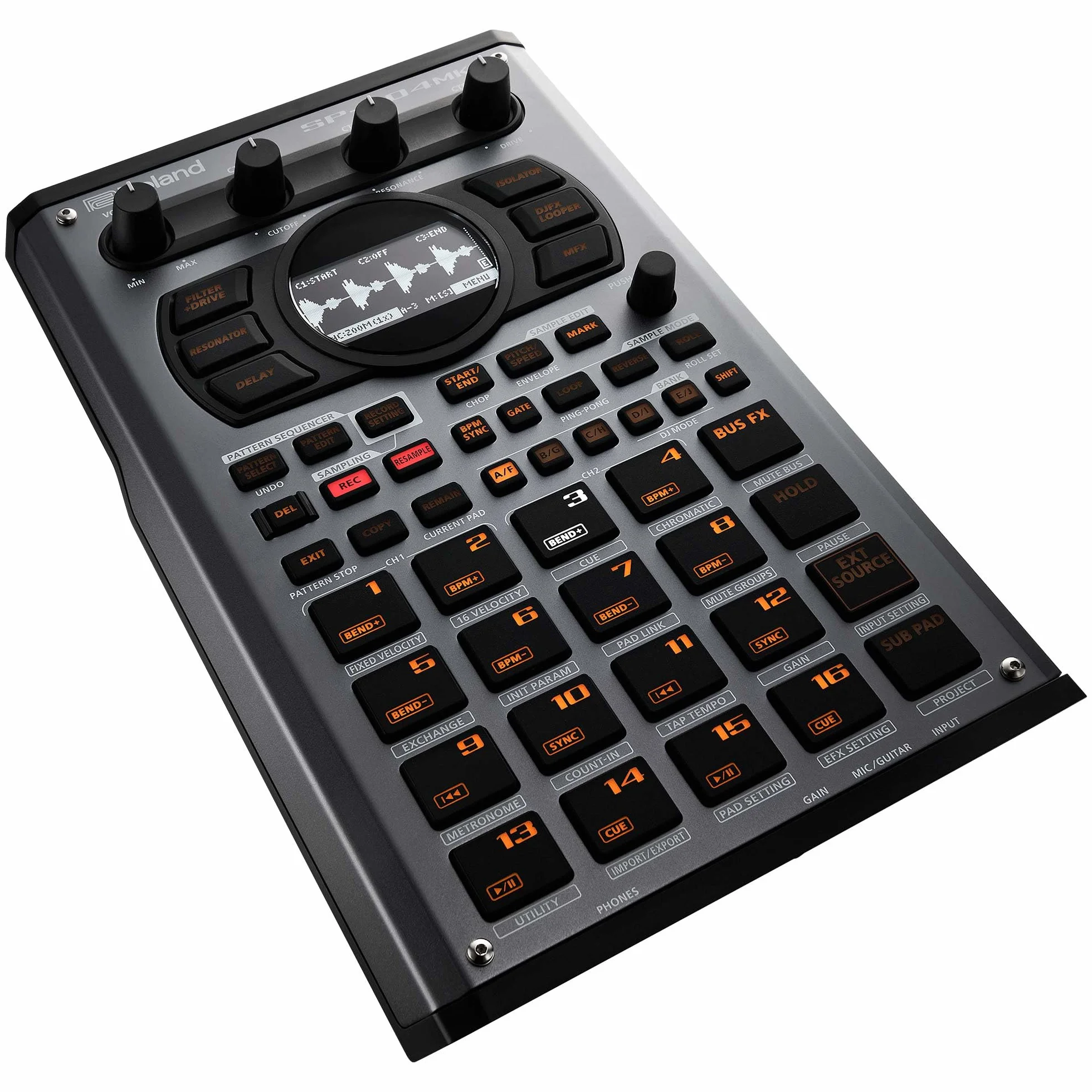 Roland SP-404MKII Échantillonneur et processeur d'effets créatif | Le légendaire SP-404 Beat Maker avec de nombreuses améliorations | Programmation rapide | Mémoire interne de 16 Go