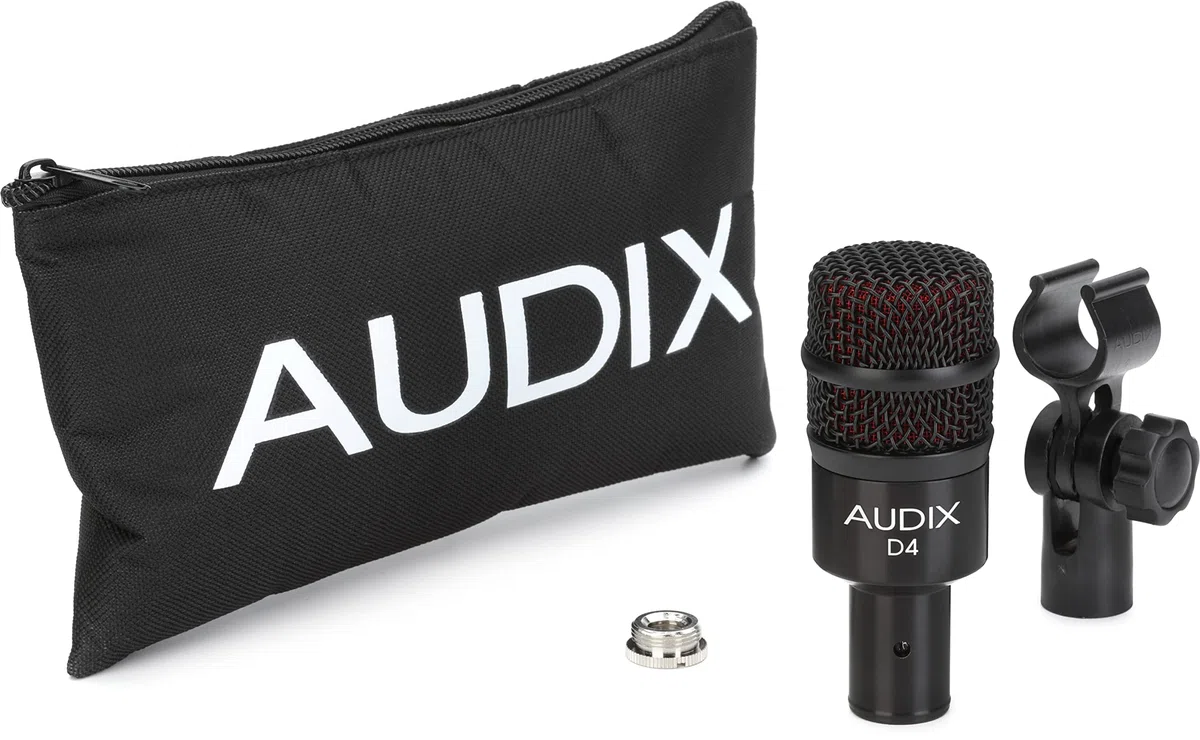 Audix D4 Micro dynamique hyper cardioïde pour tom basse, basse/Grosse caisse