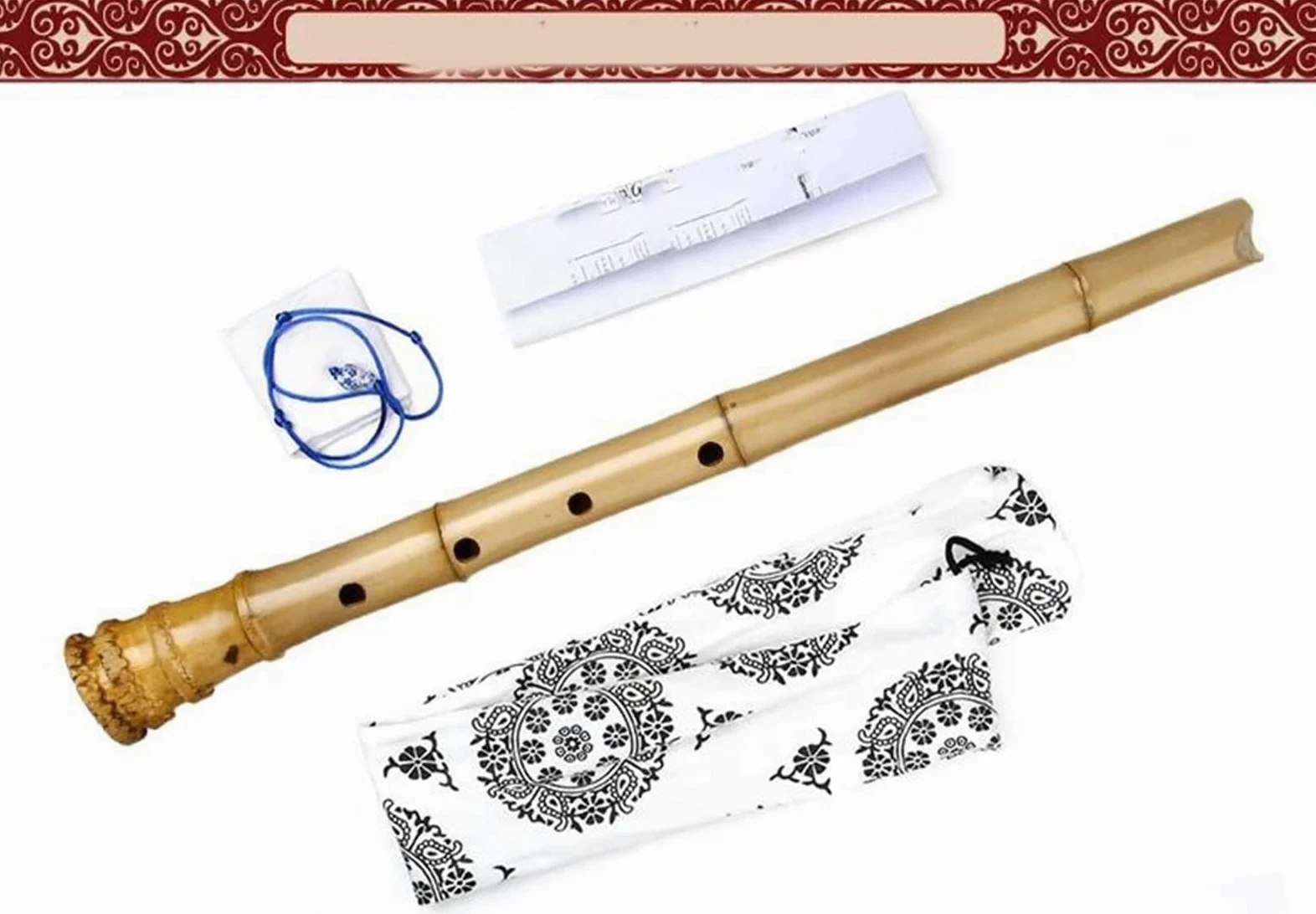 Flûte verticale en bambou à 5 trous 1.8 Shakuhachi instrument en bois ton D avec racine non Nanxiao Professionnelle Flûte Bambou