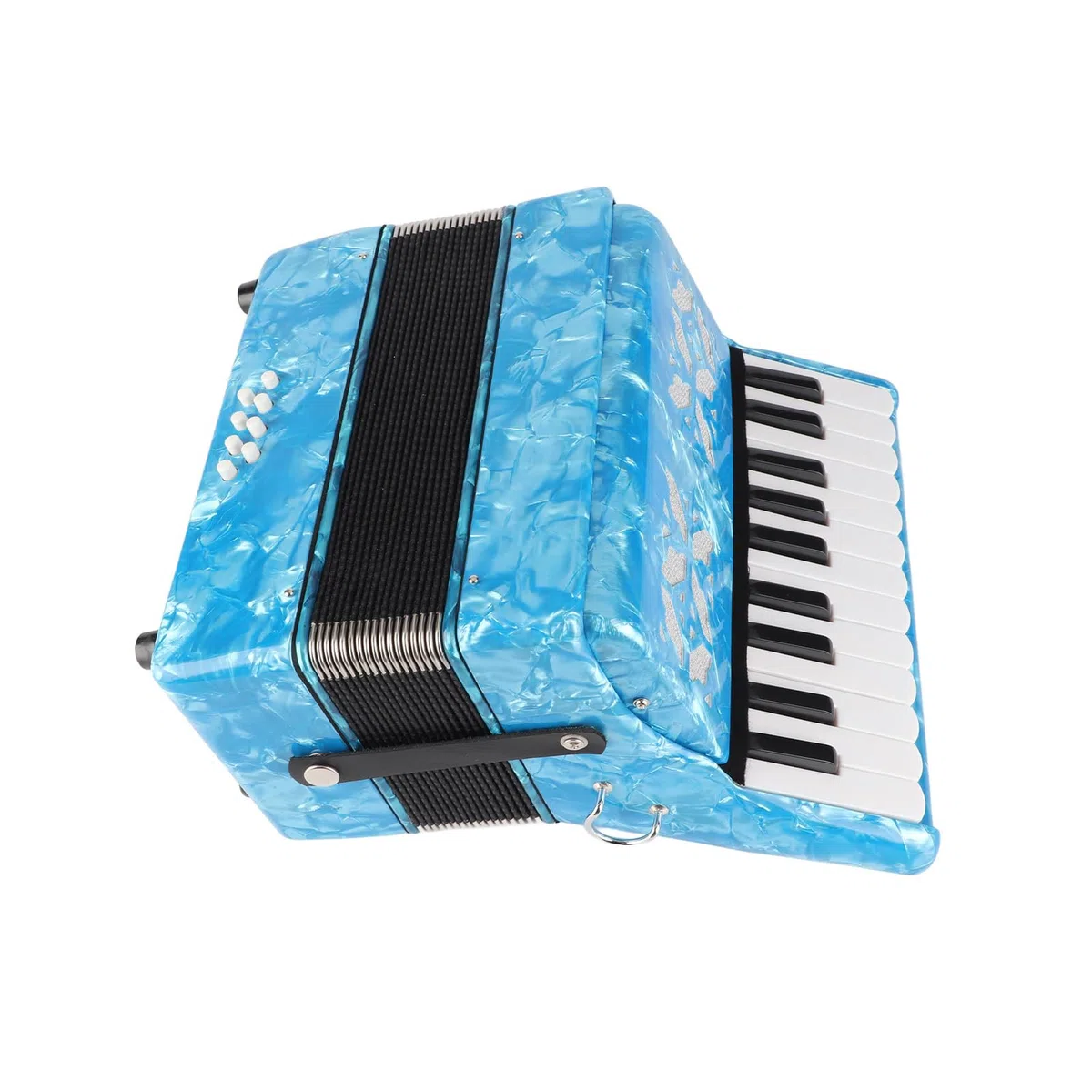 Accordéon, Accordéons Durables à 22 Touches pour Débutants (bleu ciel)