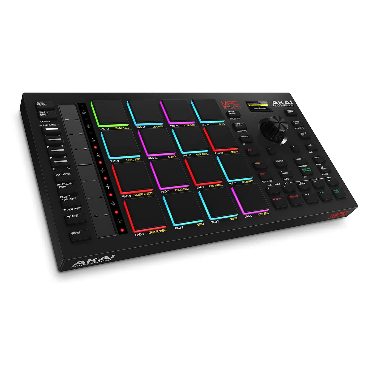 Akai Professional MPC Studio - Contrôleur MIDI Beat Maker avec 16 pads RVB sensibles à la vélocité, logiciel MPC, Touch Strip assignable et écran LCD