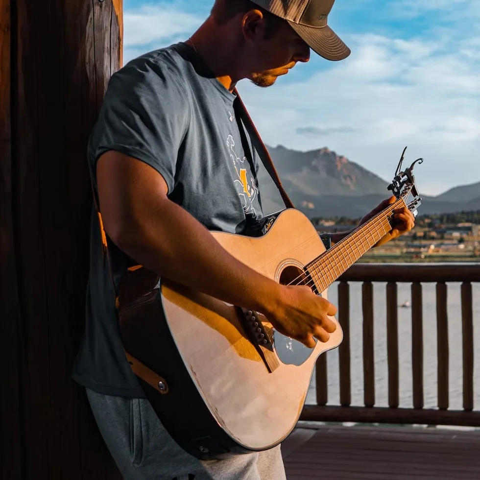 Fender FA-15 Guitare Acoustique, Échelle 3/4 en Acier, Naturel, incluant un Sac de Transport pour Guitare