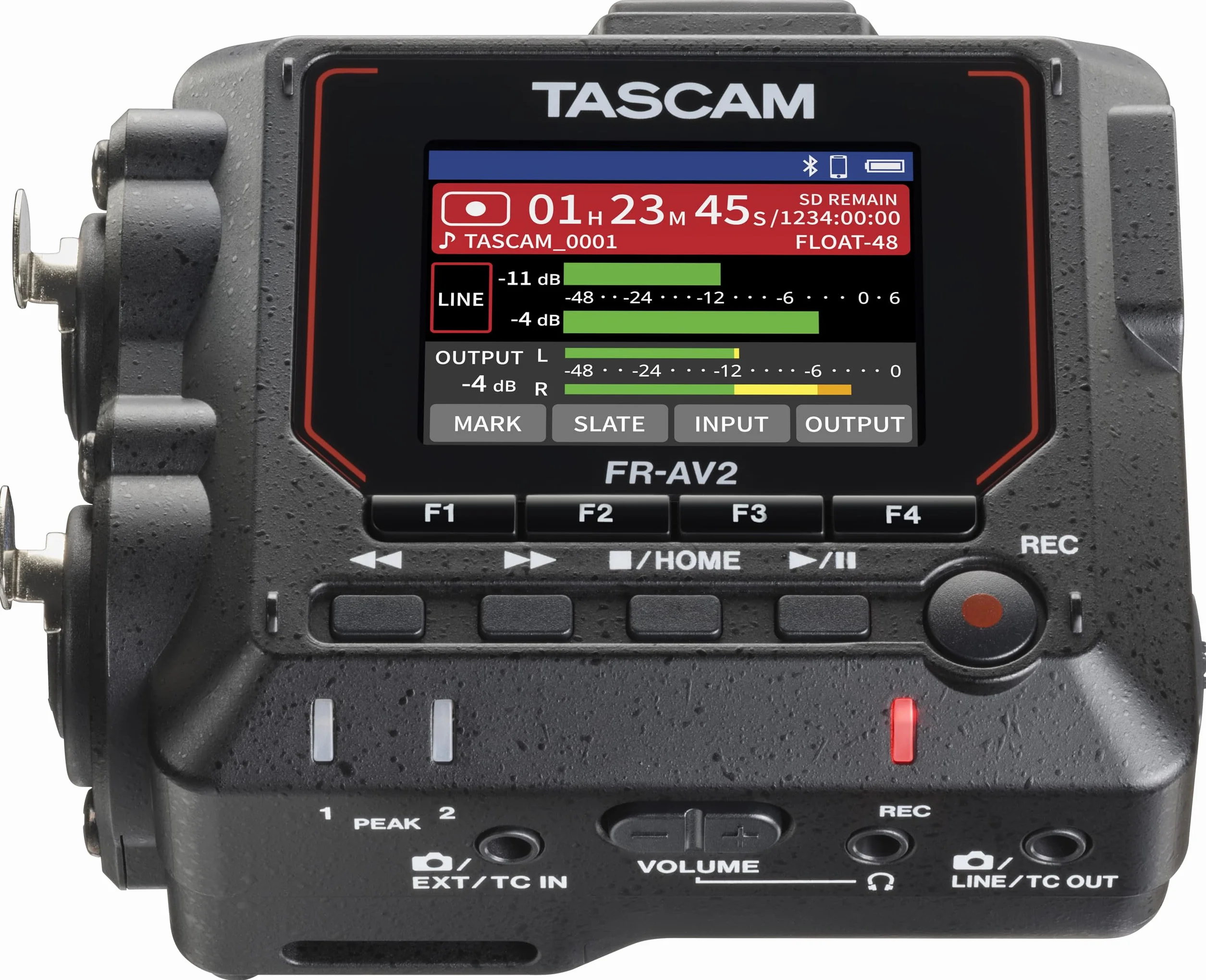 TASCAM FR-AV2 – Enregistreur de terrain compact 32 bits à virgule flottante et générateur de code temporel avec mixeur