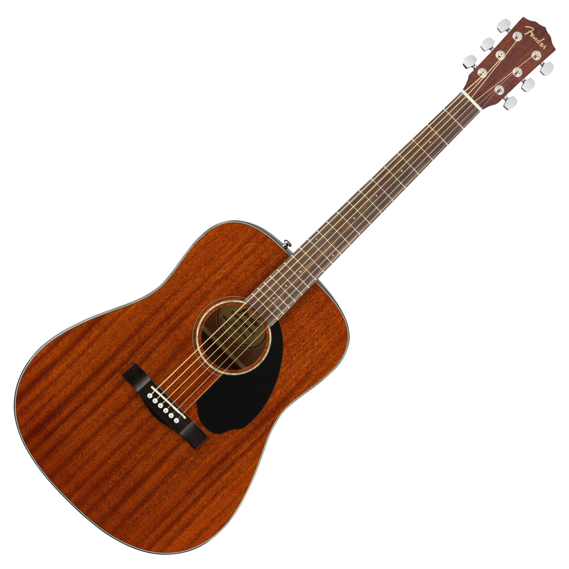 Fender CD-60S Dreadnought Guitare Acoustique, Touche en Noyer, Tout Acajou, Inclus des Cours Virtuels Gratuits sur Fender Play