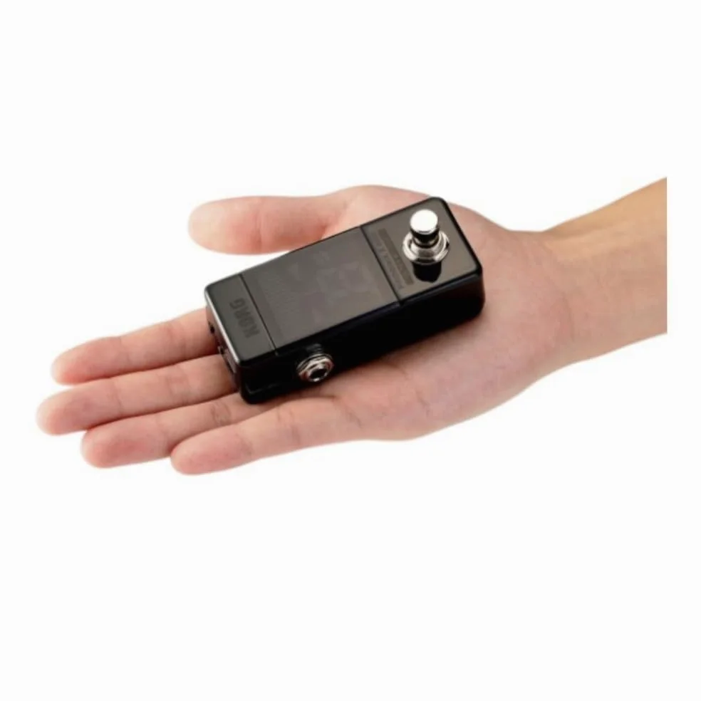Korg - PB-X-MINI Pitchblack X Series - Chromatic Guitar/Bass Pedal Mini Tuner - Black
