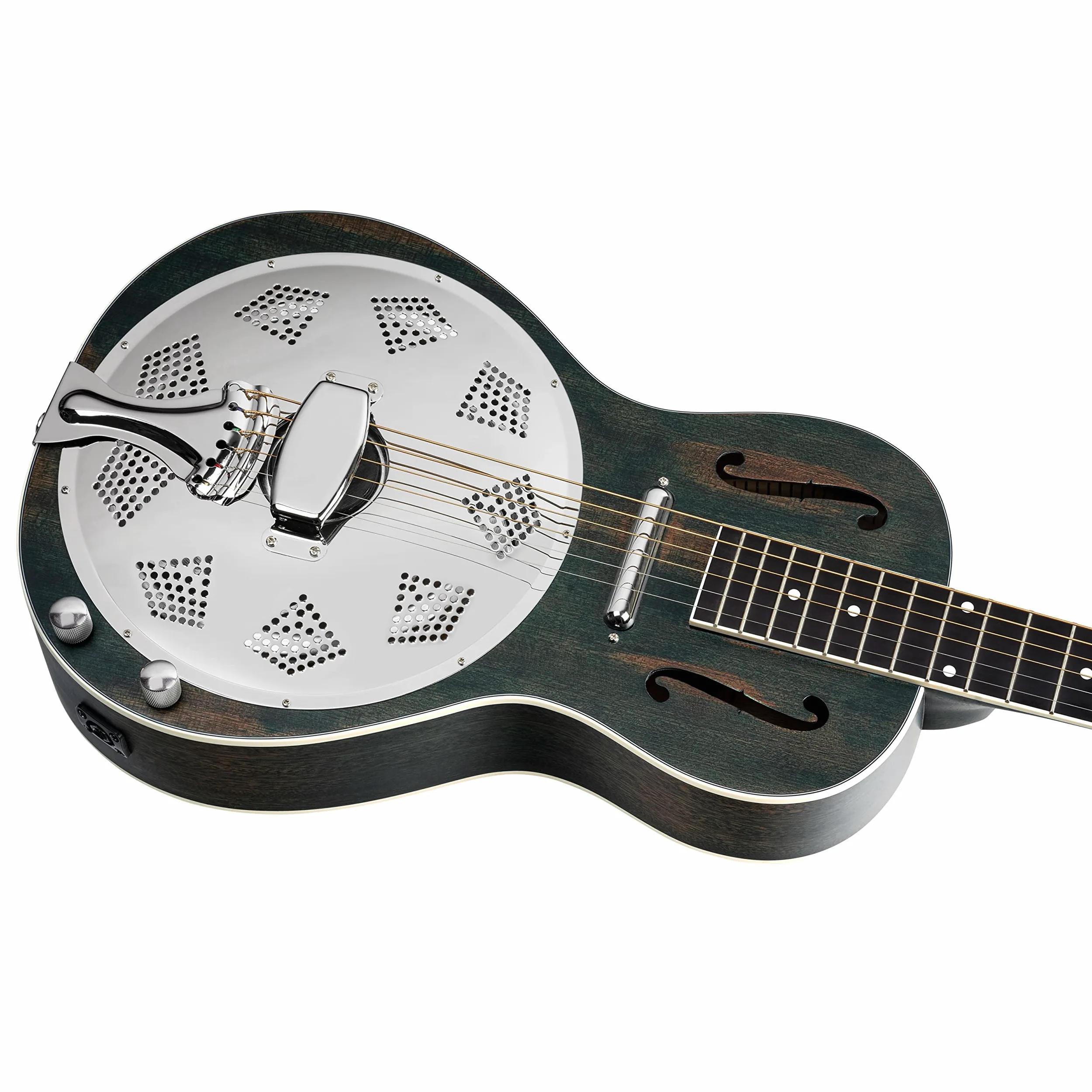 Ortega Guitars Guitare Résonateur Électro-Acoustique – Micro Lipstick – Americana Series – Acajou, Multicolore (RRG30E-DD)
