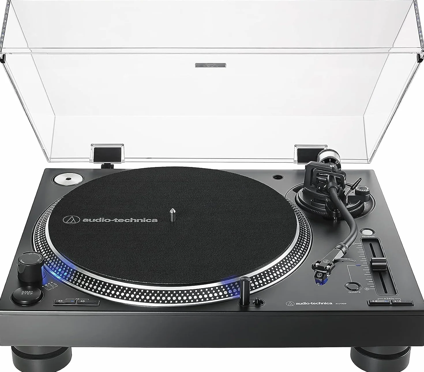 Audio-Technica LP140XPBKEUK Platine professionnelle à Entraînement Direct Noir