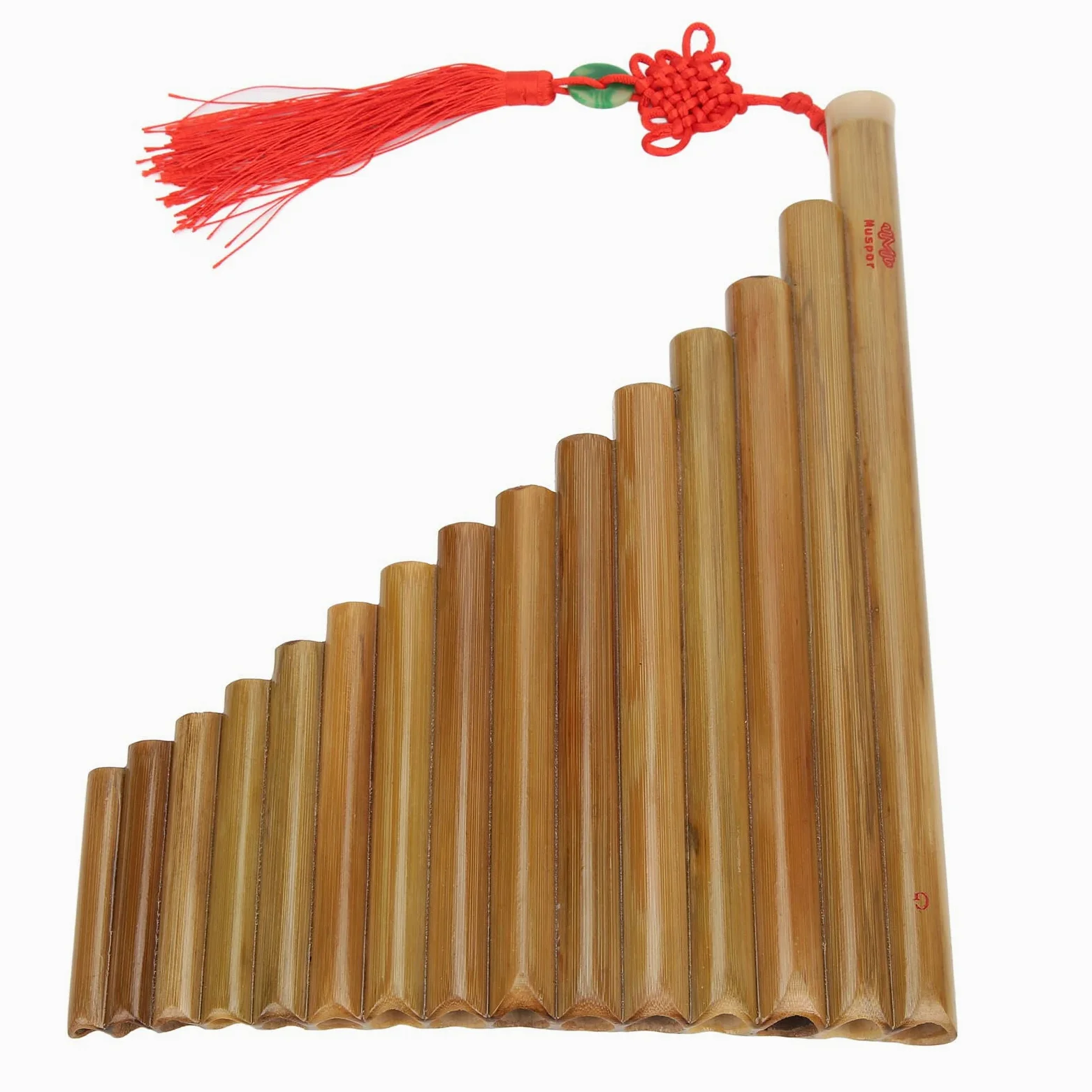 POENVFPO Flûte de Pan, 15 Tuyaux G clé Flûte de Pan Flûte de Bambou Instrument de Flûte de Pan pour Instrument de Musique Traditionnel Chinois (Main Droite)