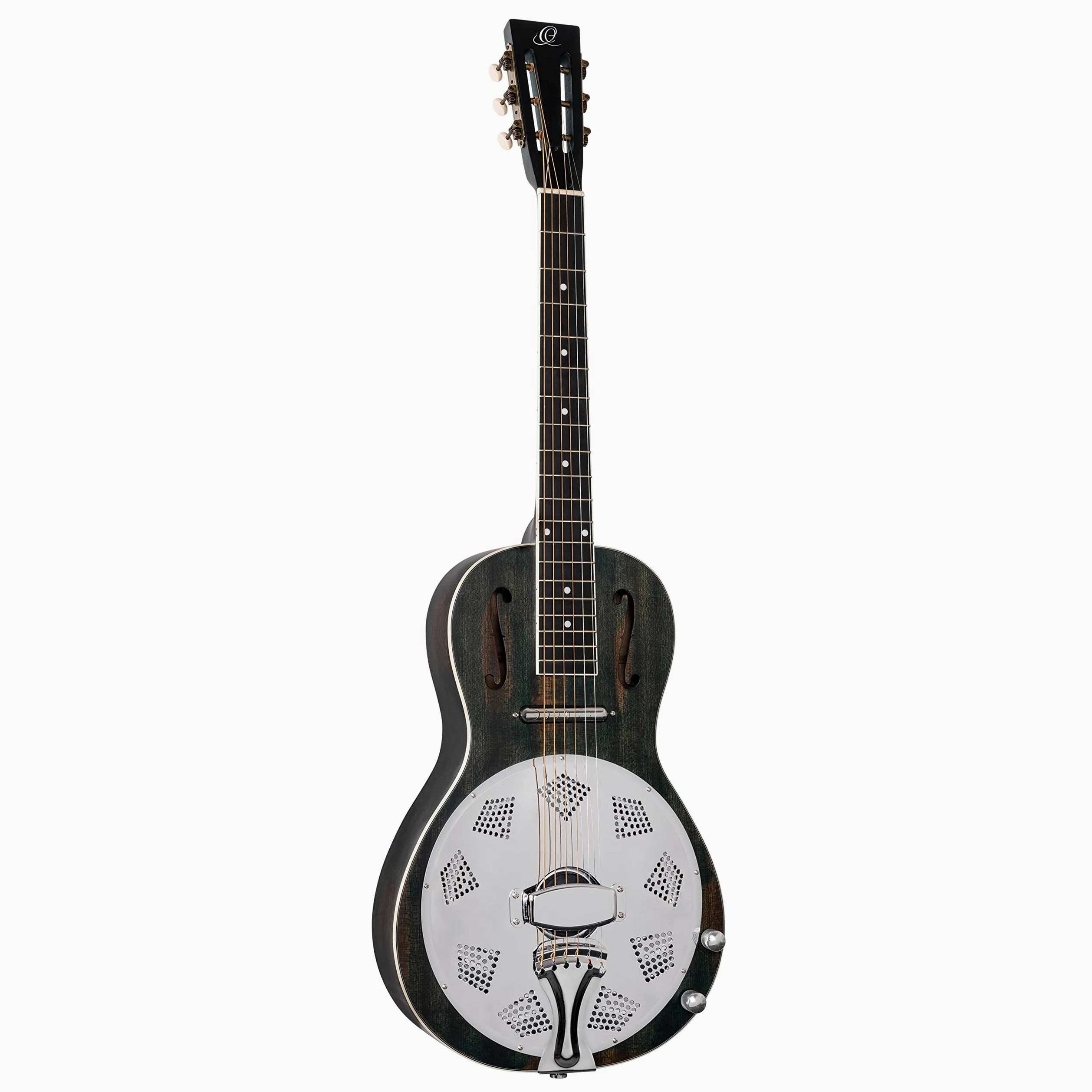 Ortega Guitars Guitare Résonateur Électro-Acoustique – Micro Lipstick – Americana Series – Acajou, Multicolore (RRG30E-DD)