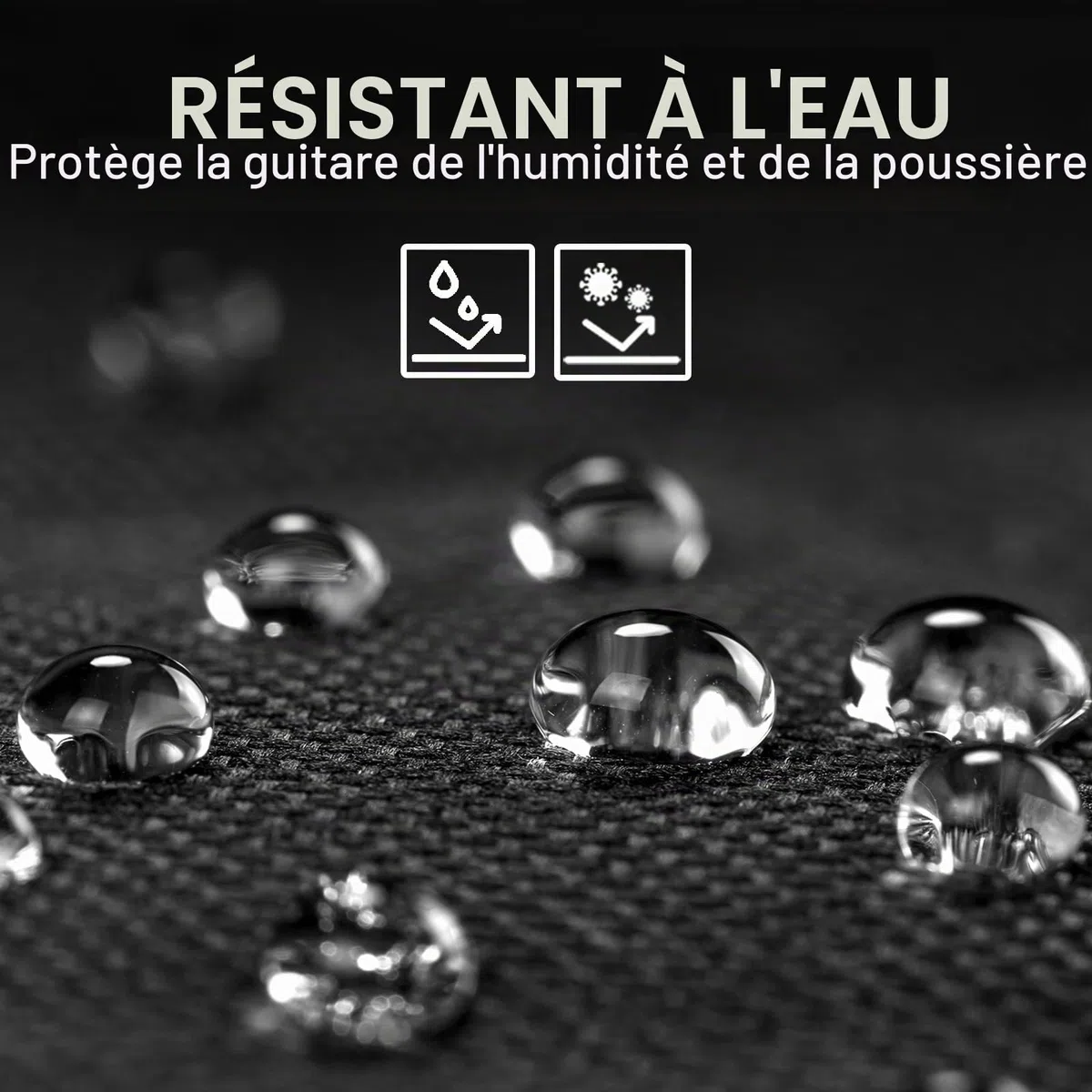 CAHAYA Housse pour Guitare Acoustique 101,6 cm, 104,1 cm, 106,7 cm, Version Premium améliorée 12 mm rembourré en éponge