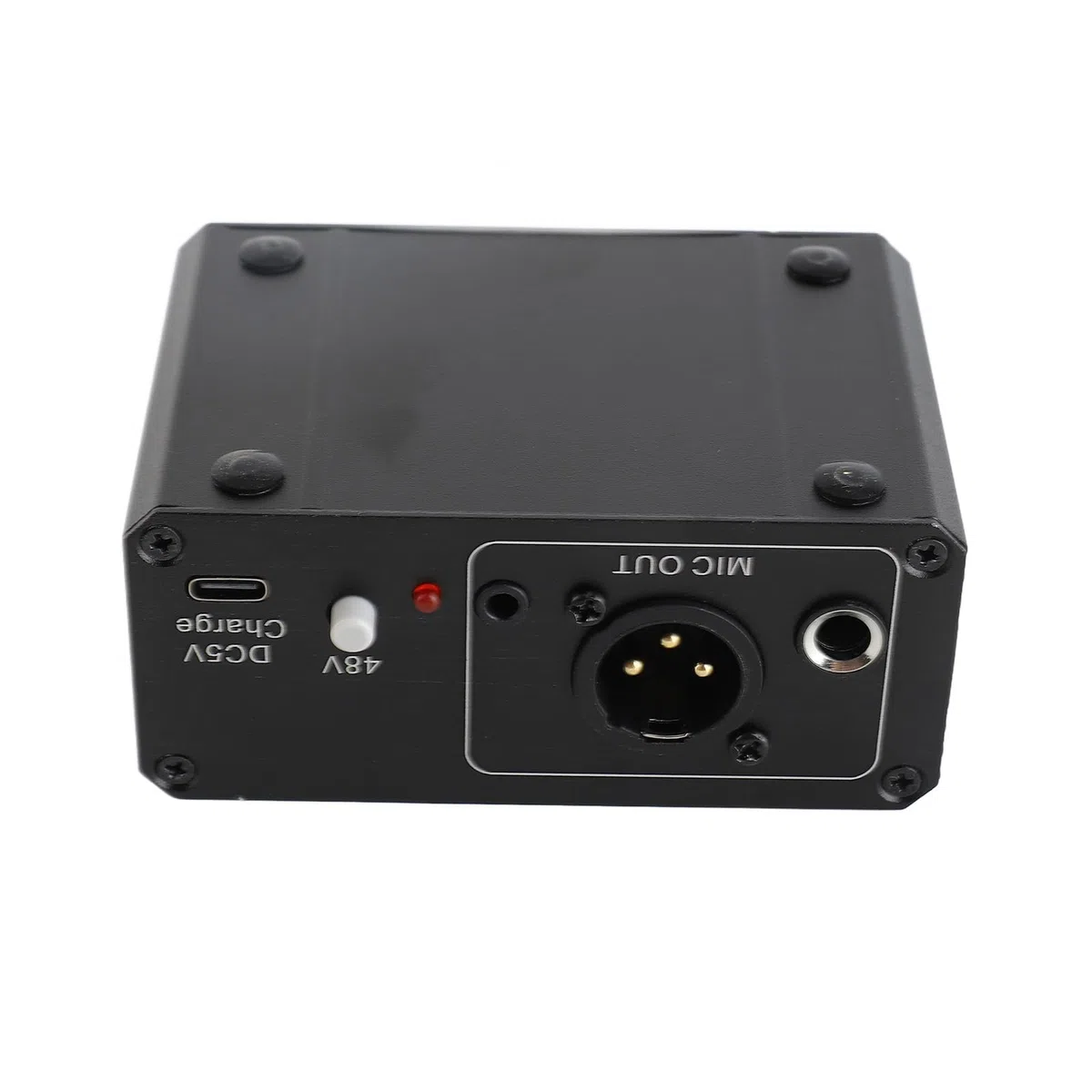Préampli de Microphone, Préamplificateur de Microphone à Gain élevé avec Alimentation Fantôme 48 V pour Microphones Dynamiques et à Condensateur, Préamplificateur de Micro de