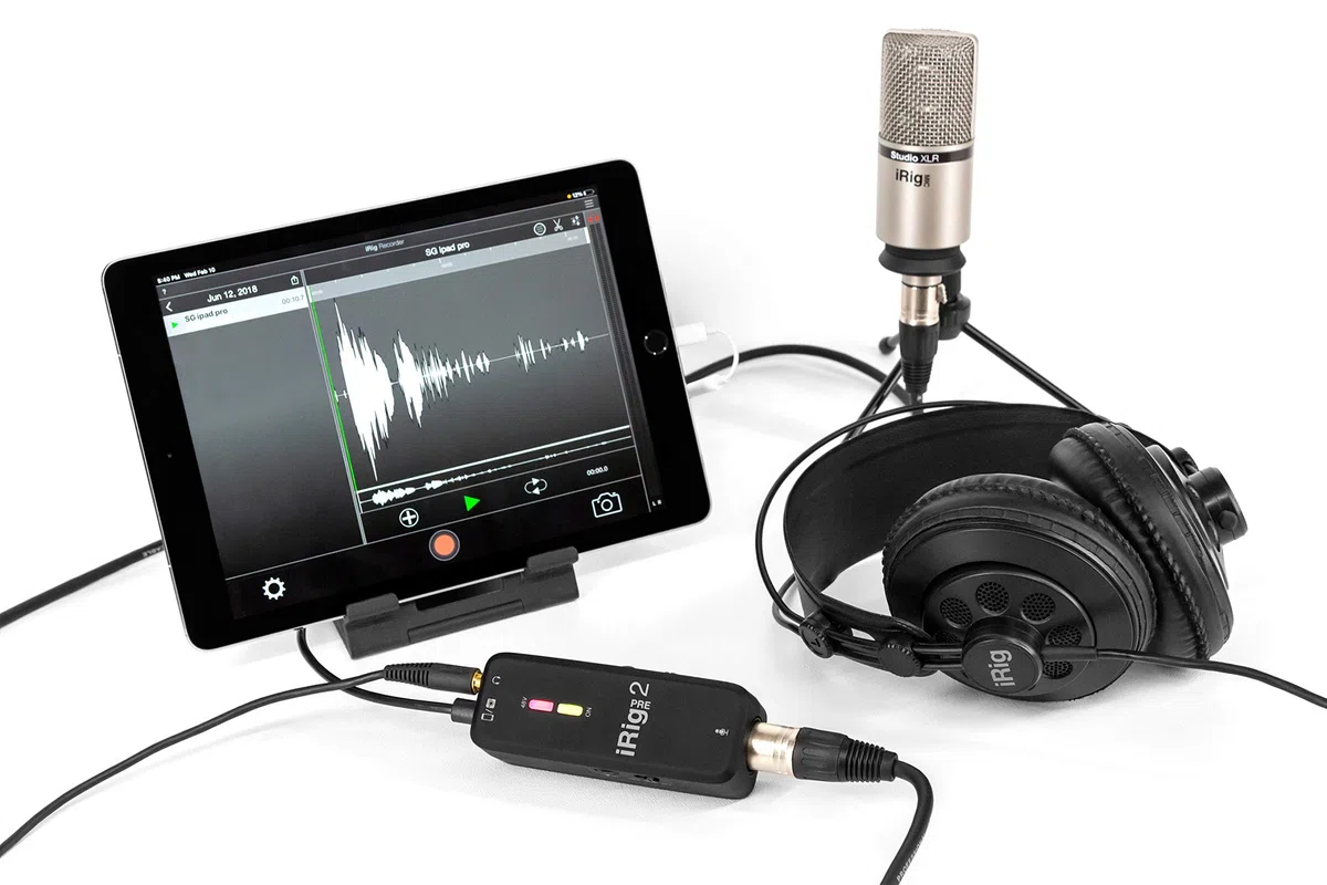 IK Multimedia iRig Pre 2 Préampli microphone pour smartphones, tablettes et caméras vidéo