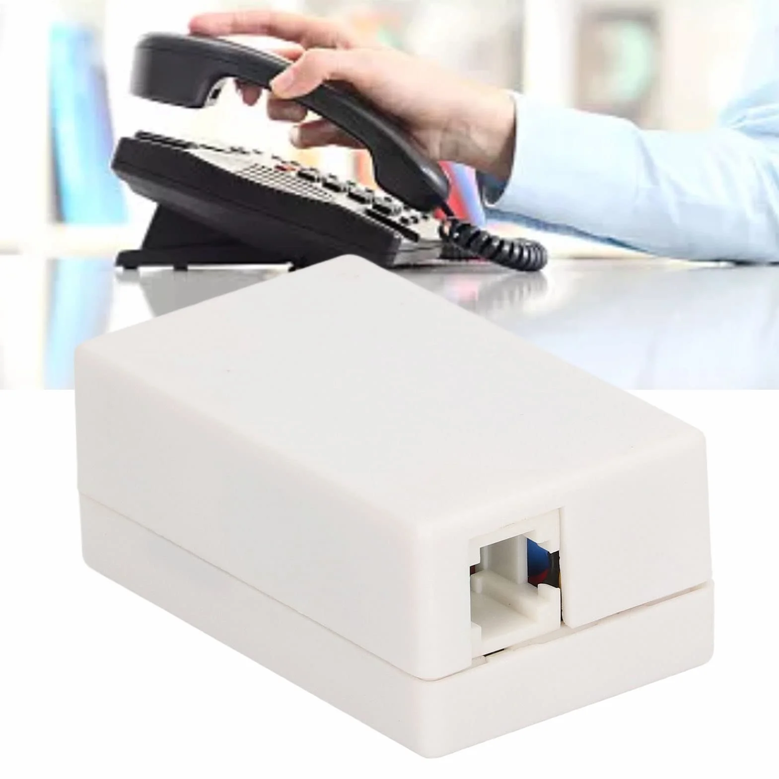 Enregistreur de téléphone, mini enregistreur vocal audio pour téléphone avec mémoire de 32 Go, enregistrement en boucle interface Rj11 enregistreur d'appels téléphoniques fixes pour la maison et le