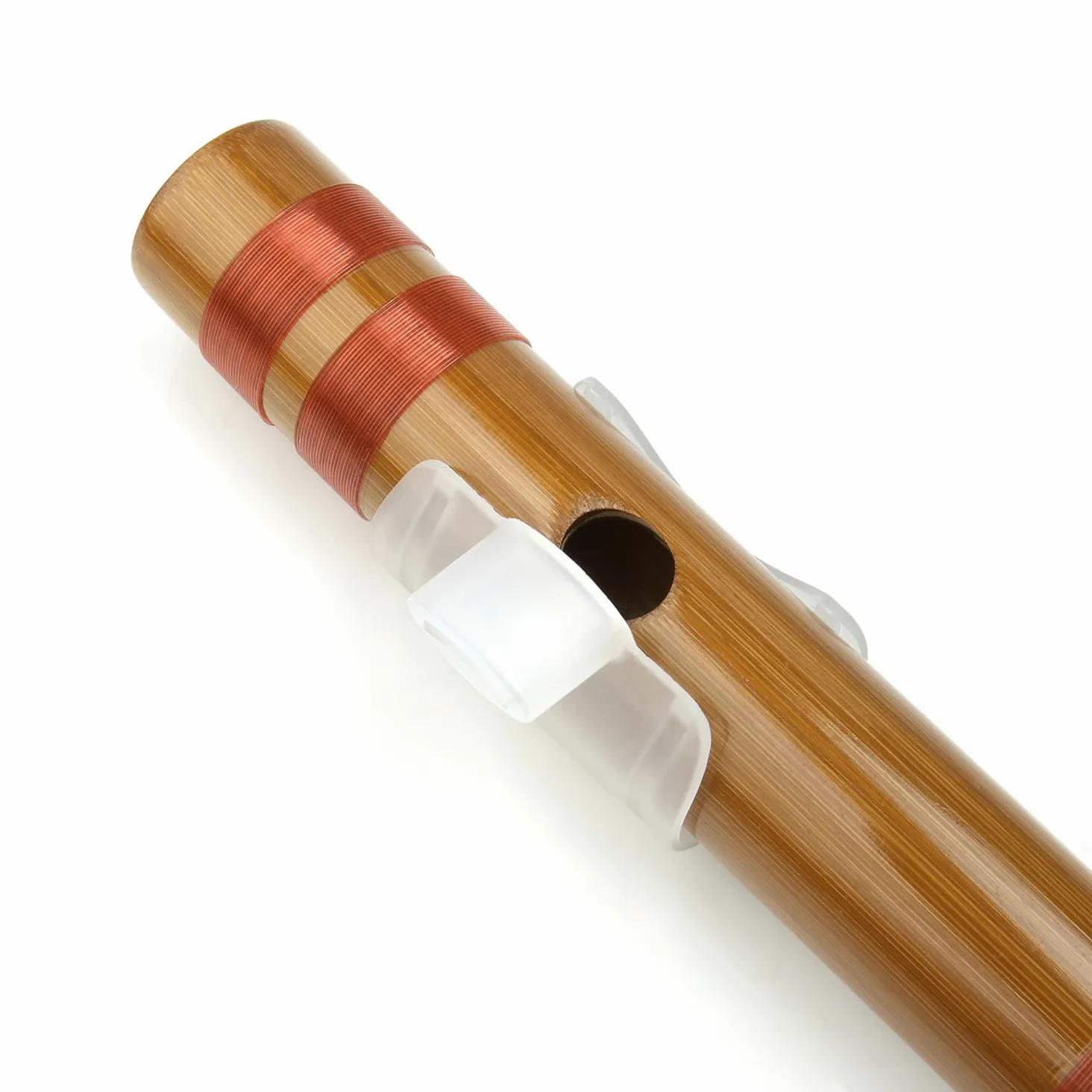 SUTILA Flûte japonaise Shinobue 7/8 hon faite à la main en bambou (7hon avec ligne rouge)