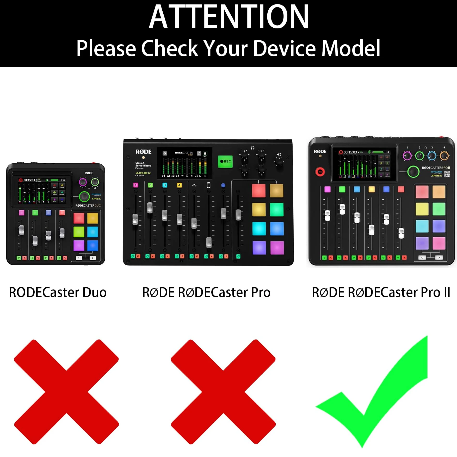 Khanka Étui de Transport Rigide Compatible avec la Production Tout-en-Un RØDECaster Pro II, Housse de Protection de Voyage pour RØDE Caster Pro II (étui Uniquement)