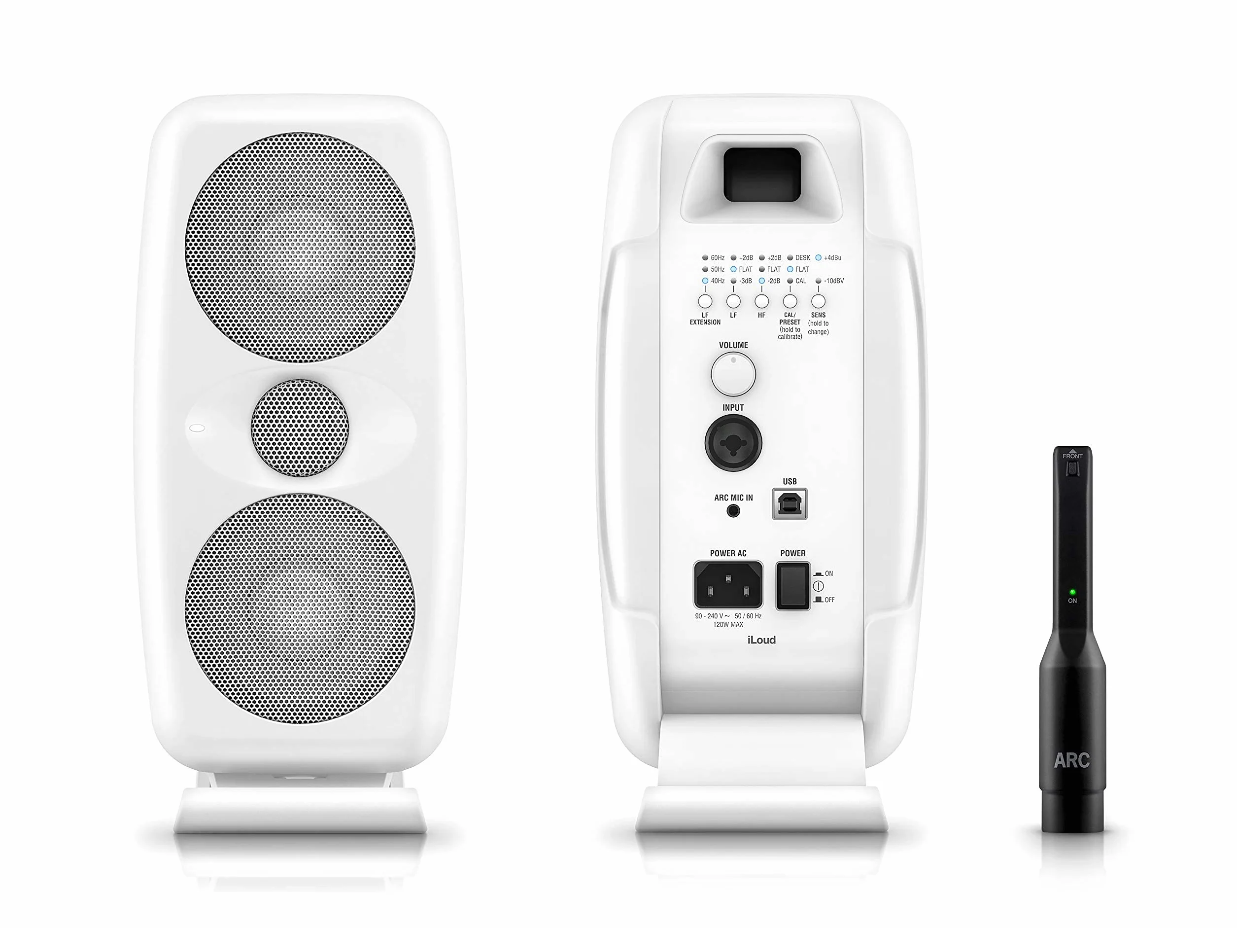 iLoud MTM - Moniteur de studio compact haute résolution, Blanc