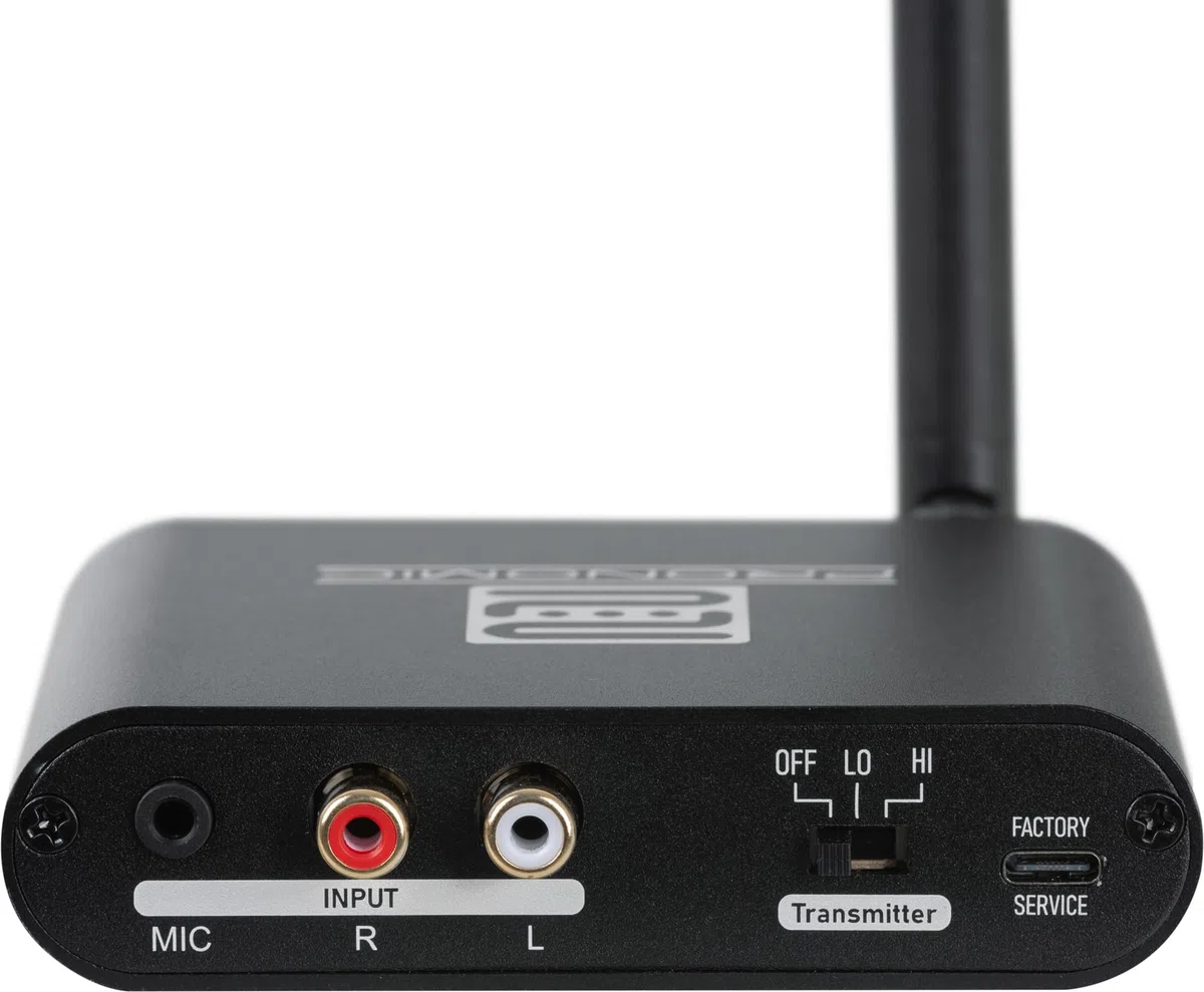 Pronomic SCBS-41 USB-C Silent Disco V2 Band Set - 1 Émetteur Et 4 Casques sans-Fil - 3 Canaux avec Mixs Séparés - Répétitions Silencieuses sans Câbles - USB-C - 863–865 MHz - Noir